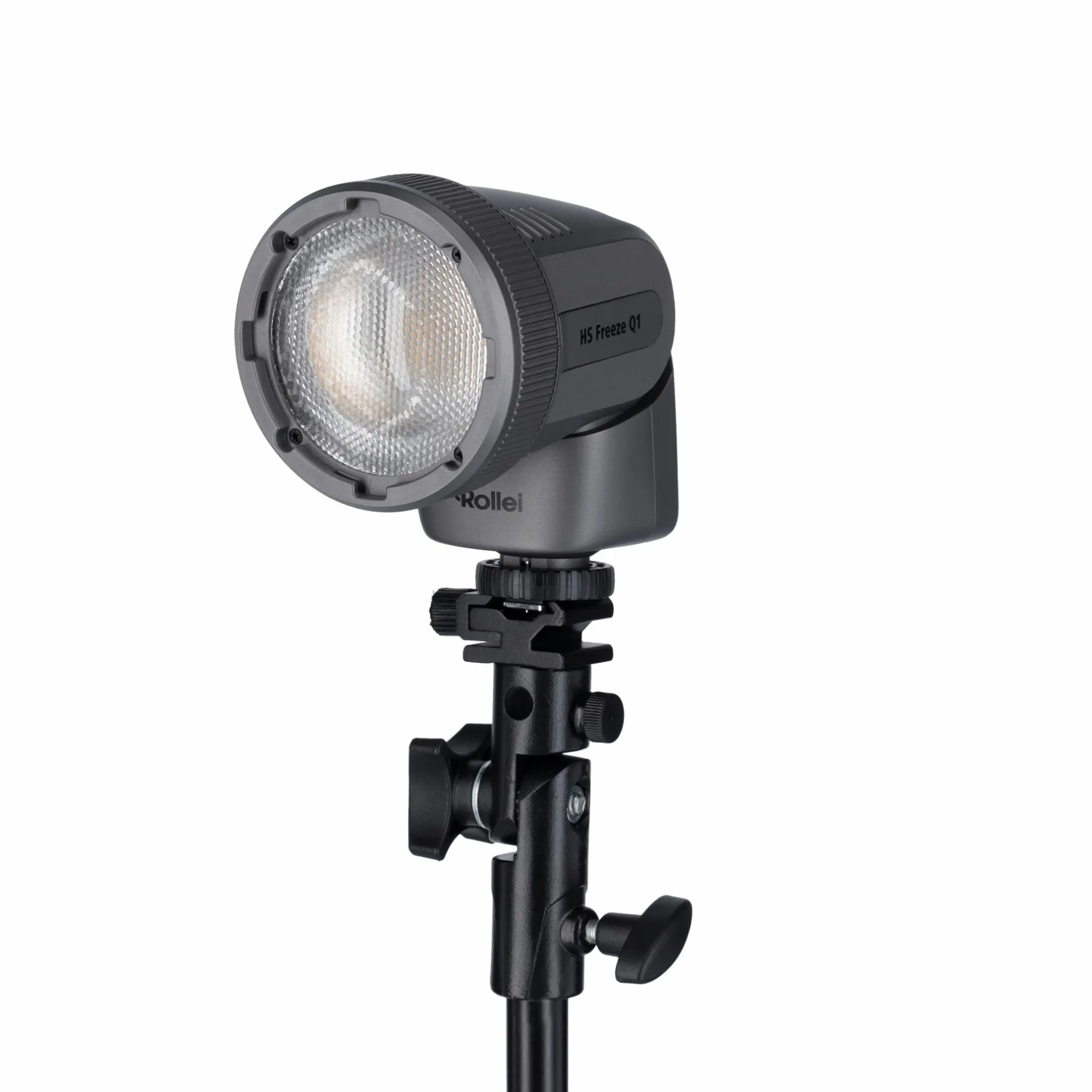 Rollei Hs Freeze Q1 Led-Blitz-Blitzneiger I mit Schirmhalter I für Aufsteckblitze