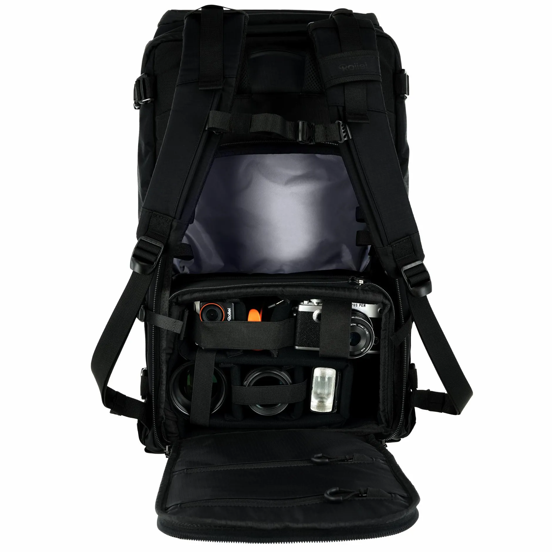 Rollei Rucksäcke-Bundle Fotorucksack Fotoliner Ocean Adventure + 2 Cubes