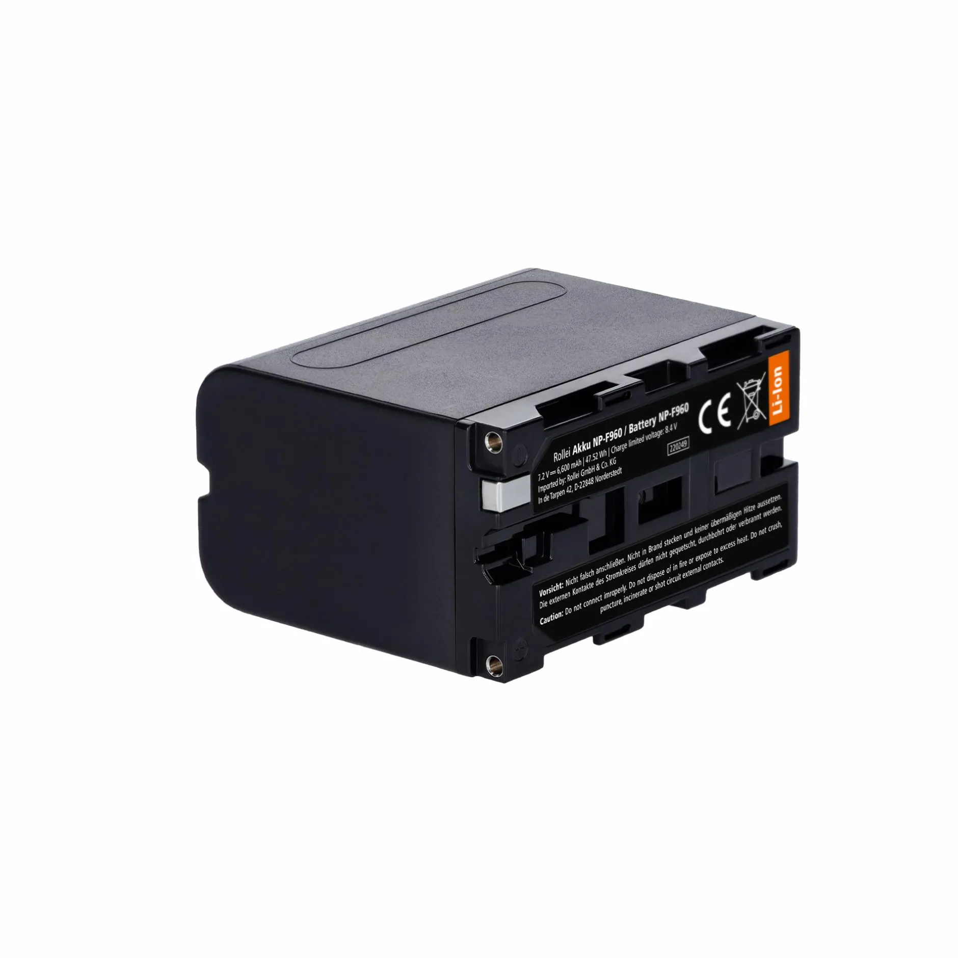 Rollei Akku & Ladegeräte|Led Zubehör-Bundle 2x Akku | Typ Sony NP-F | versch. Kapazitäten