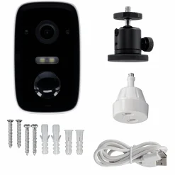 Rollei Heimsicherheit-Bundle 3x Überwachungskamera Wireless Security Cam 2K