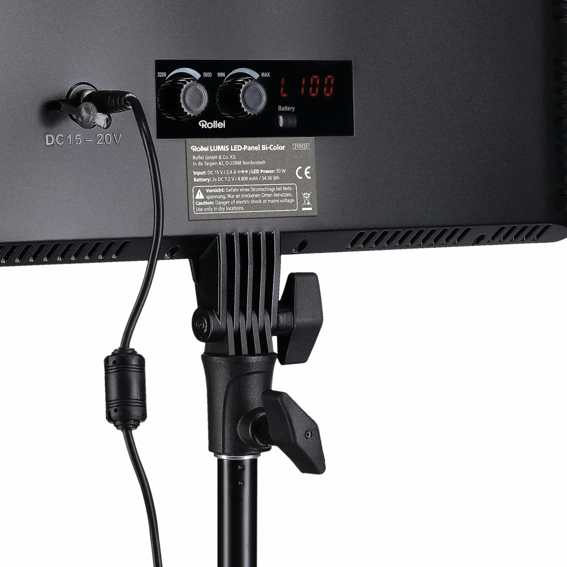 Rollei Lumis Serie|Lumis Serie-Bundle 2x LUMIS LED-Panel Bi-Color inkl. Stativ