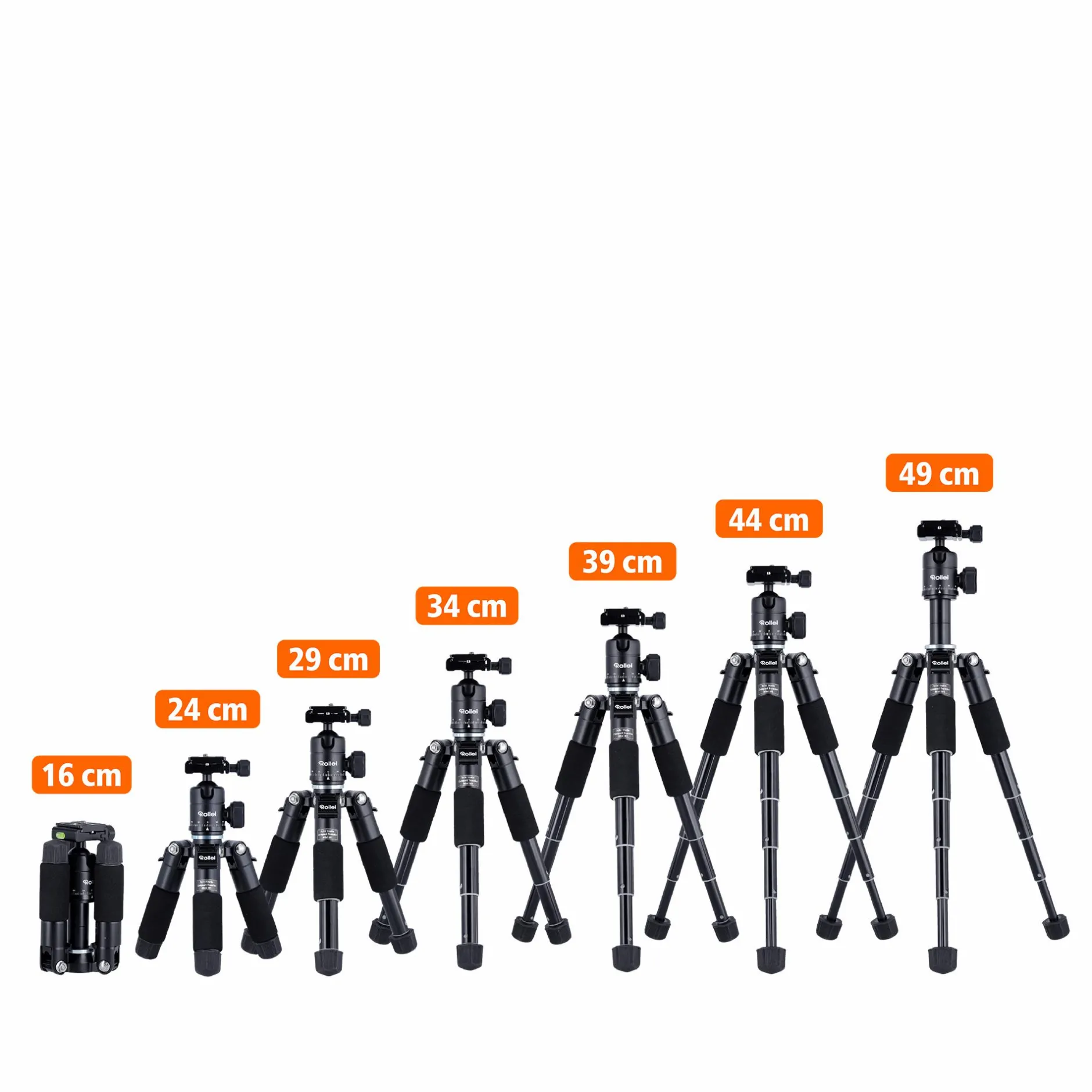 Rollei C-Serie|Tisch- & Ministative-Compact Traveler Mini M-1 Stativ schwarz