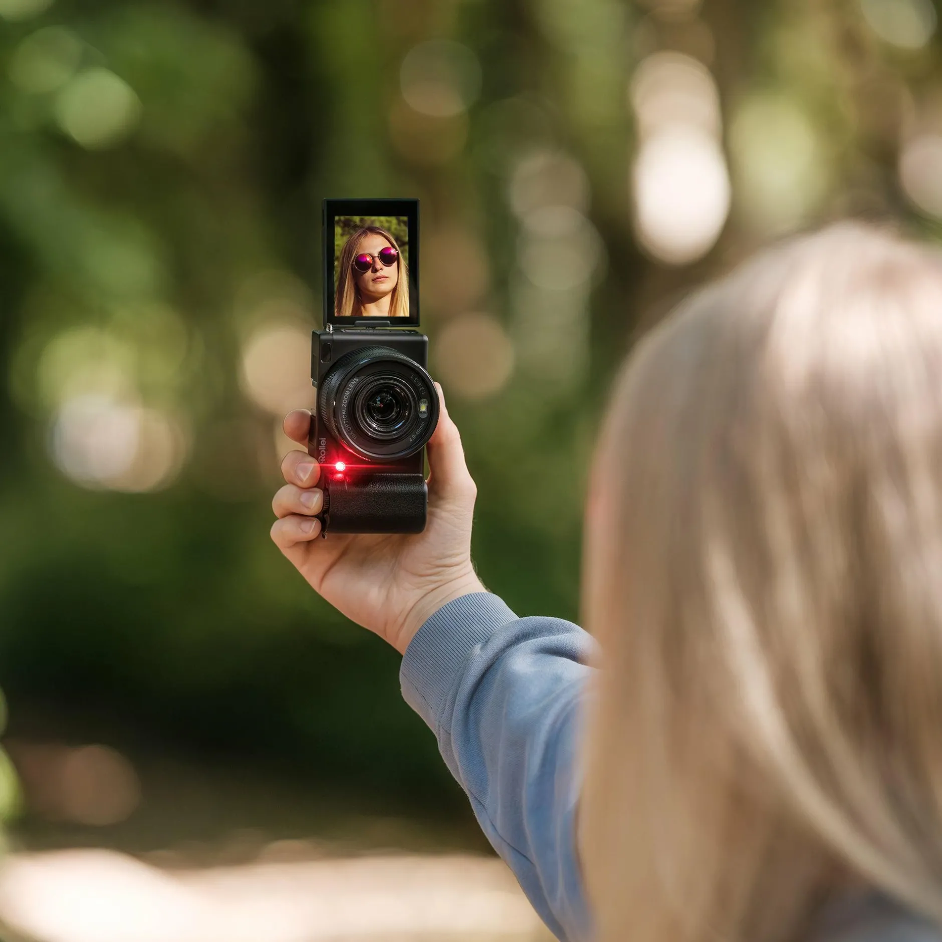 Rollei Digitalkameras-Compactline 10x Flip Screen | 64 MP Digitalkamera mit 4K