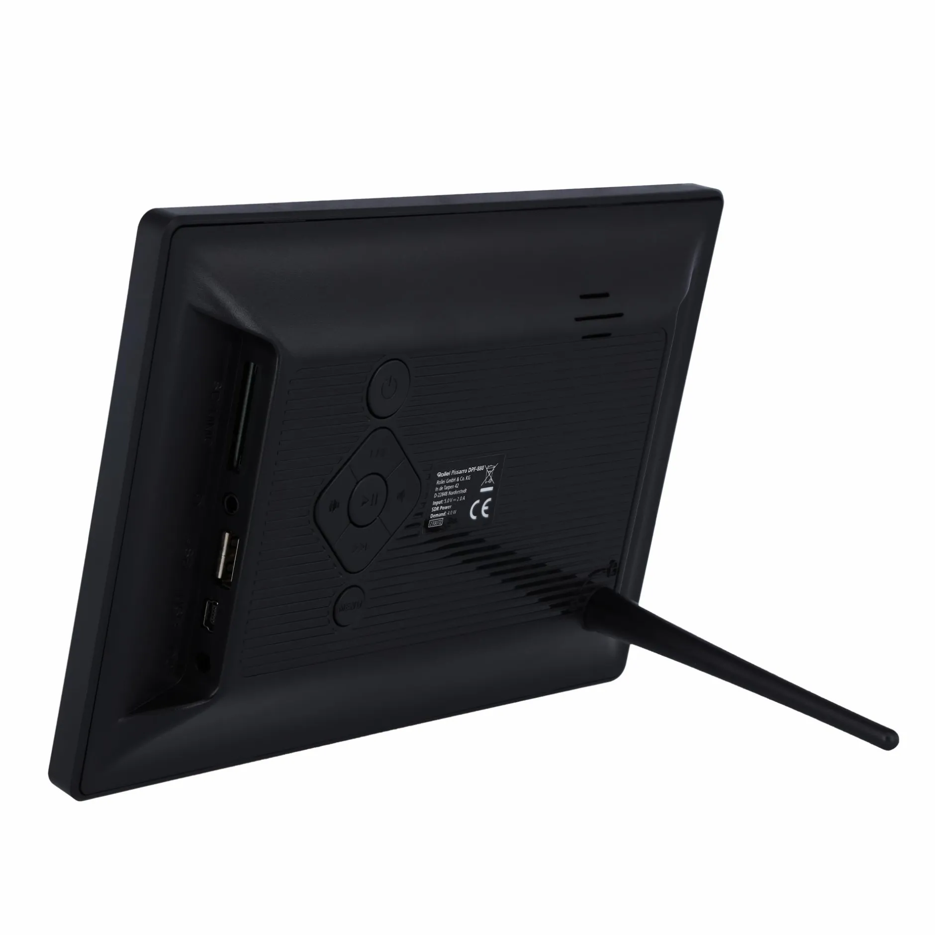 Rollei Digitale Bilderrahmen-Digitaler Bilderrahmen | 8" Diagonale | SD-Kartenslot | Modell: Pissarro DPF-880