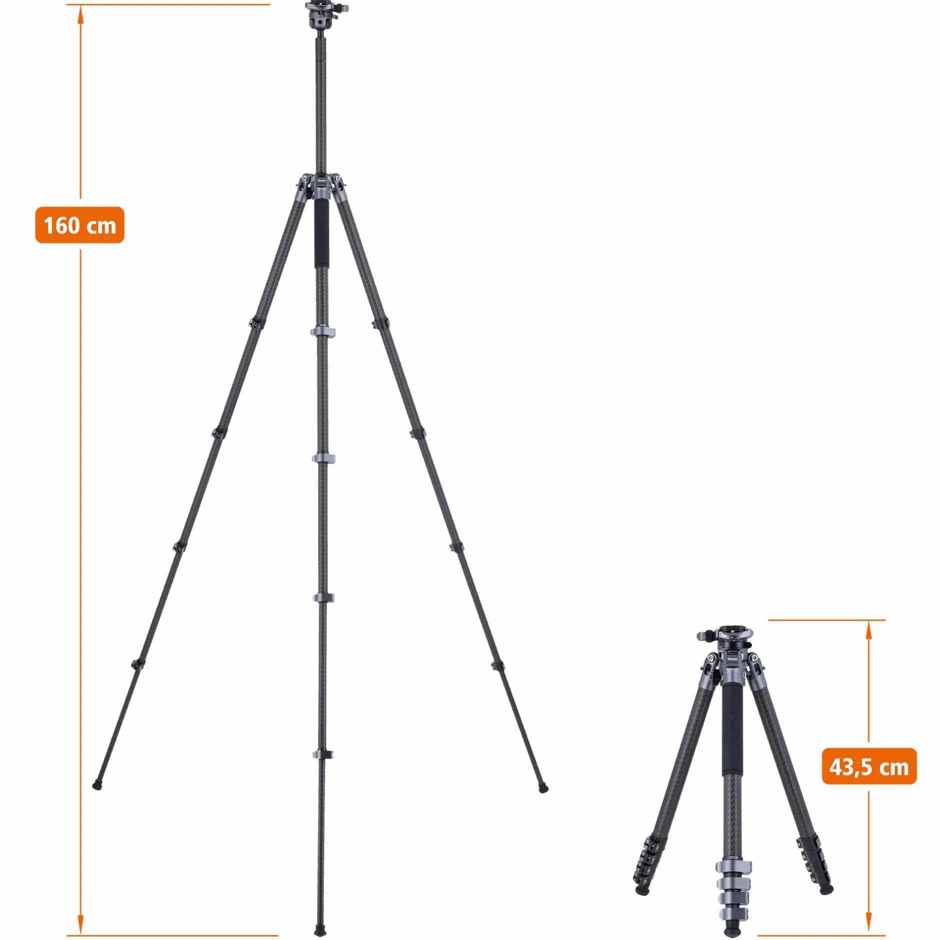 Rollei Reisestative|Dreibeinstative-Easy Traveler Carbon Stativ