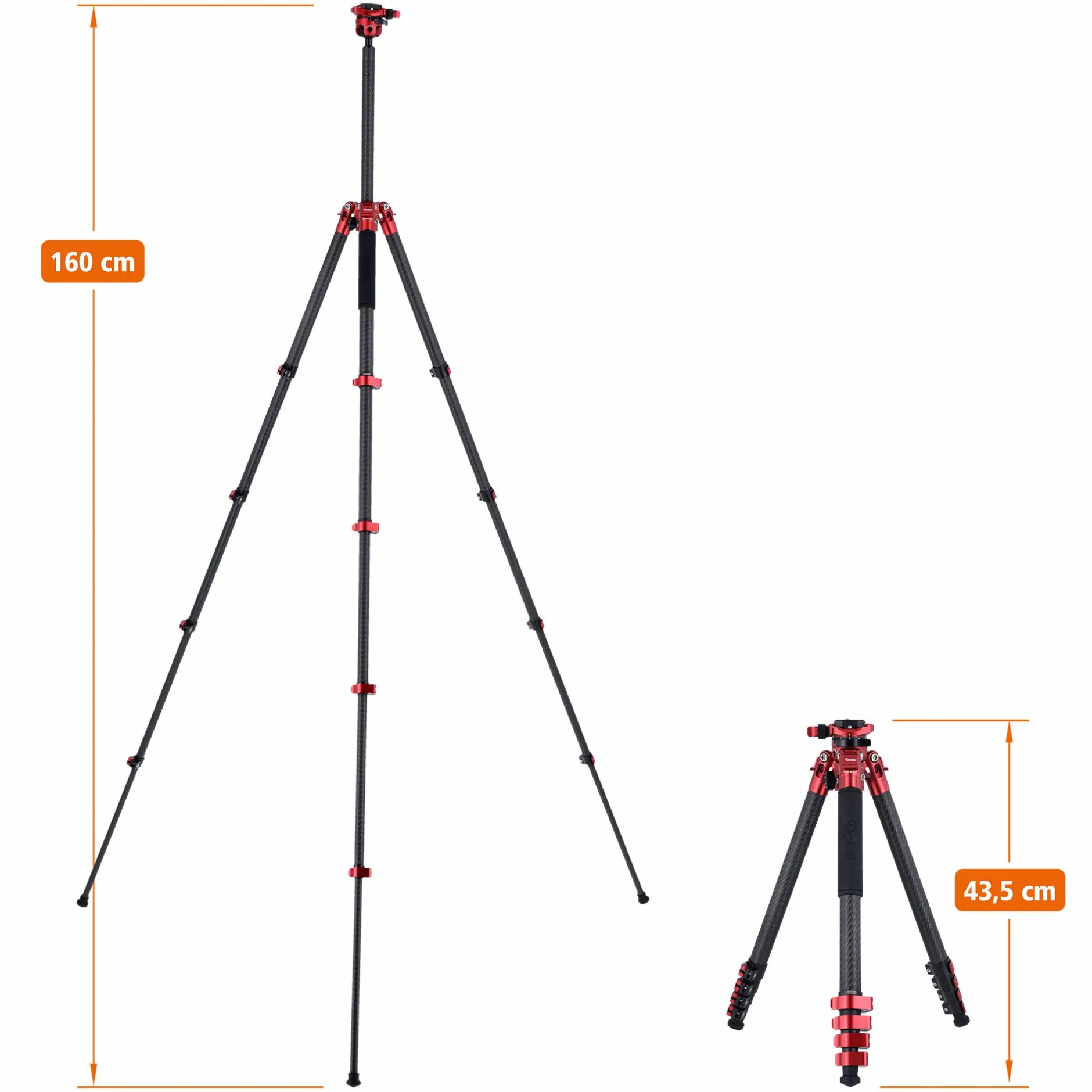 Rollei Reisestative|Dreibeinstative-Easy Traveler Carbon Stativ