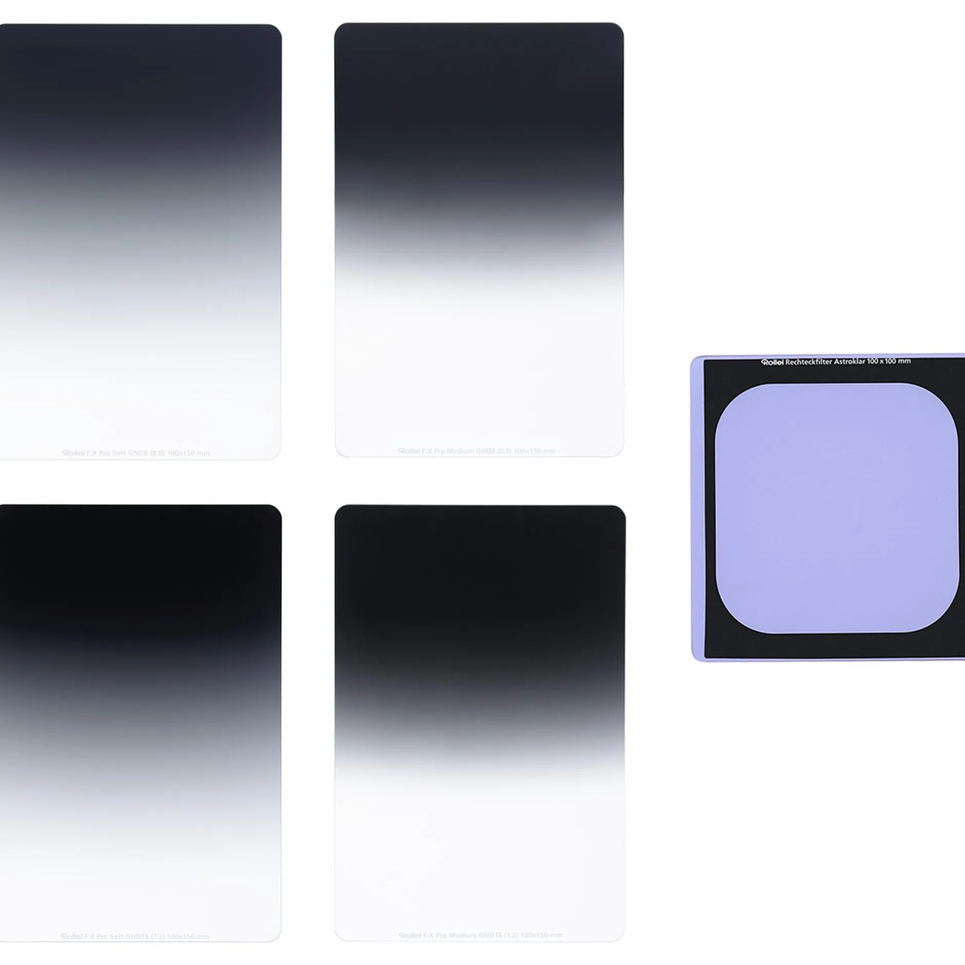 Rollei Verlaufsfilter|Filter-Sets-F:X Pro GND Rechteckfilter-Set + Astroklar - Limited Edition