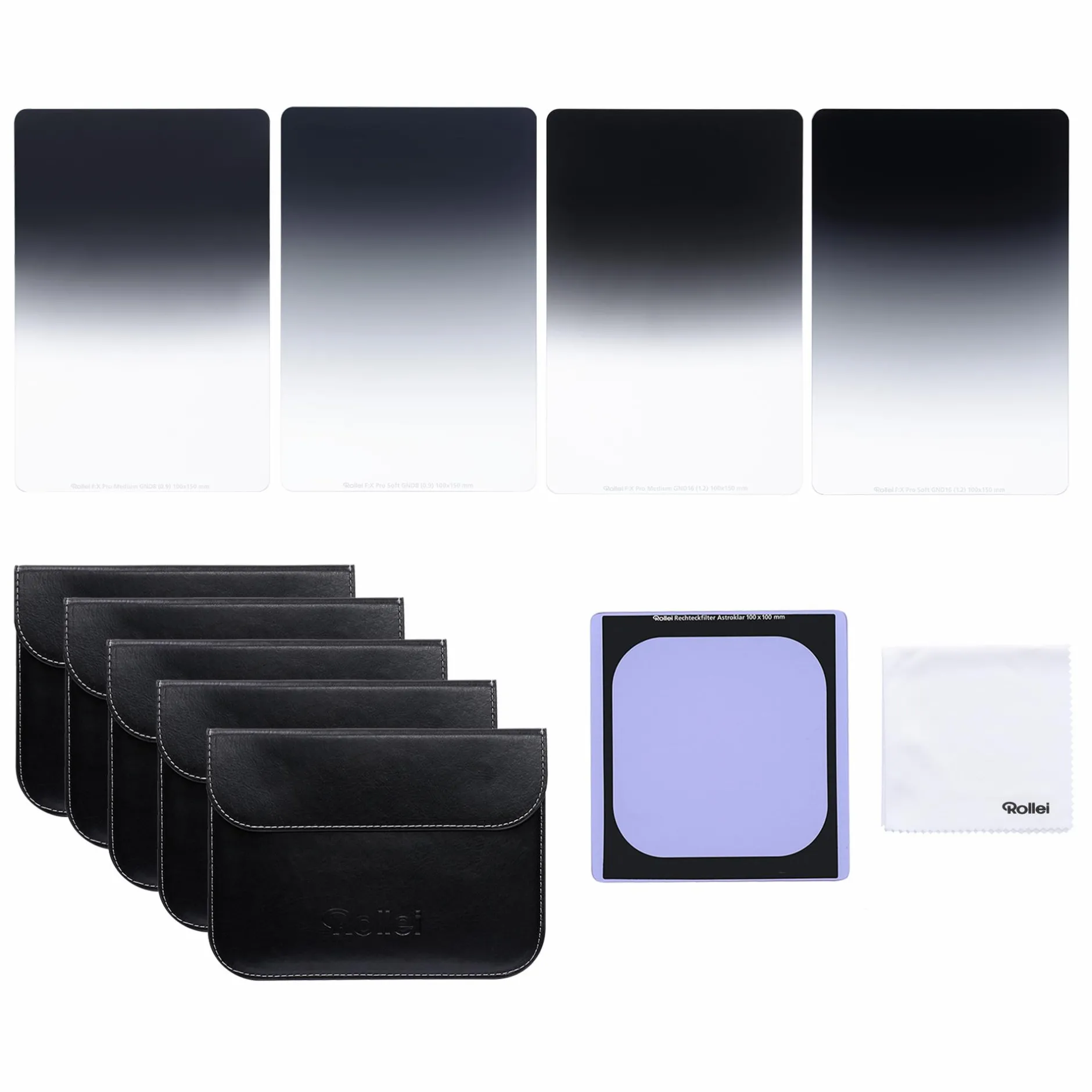 Rollei Verlaufsfilter|Filter-Sets-F:X Pro GND Rechteckfilter-Set + Astroklar - Limited Edition