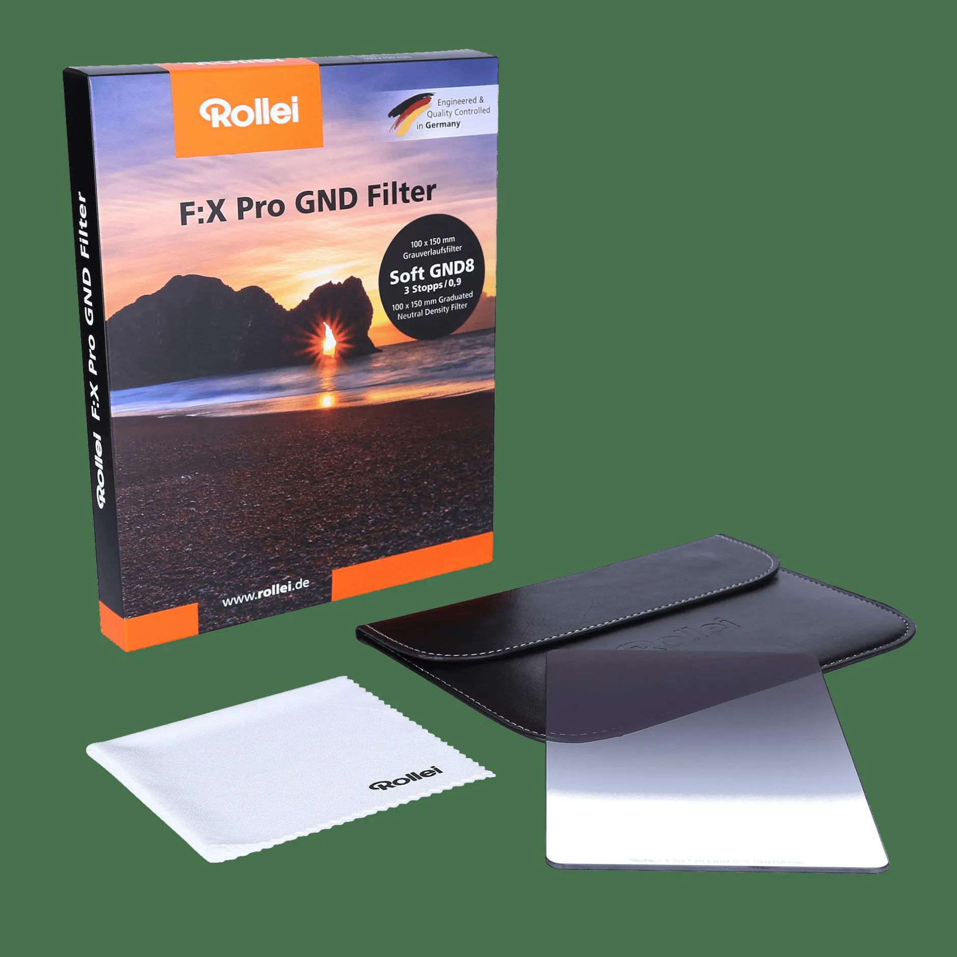 Rollei Verlaufsfilter-F:X Pro Soft Rechteckfilter - Grauverlaufsfilter 100 mm