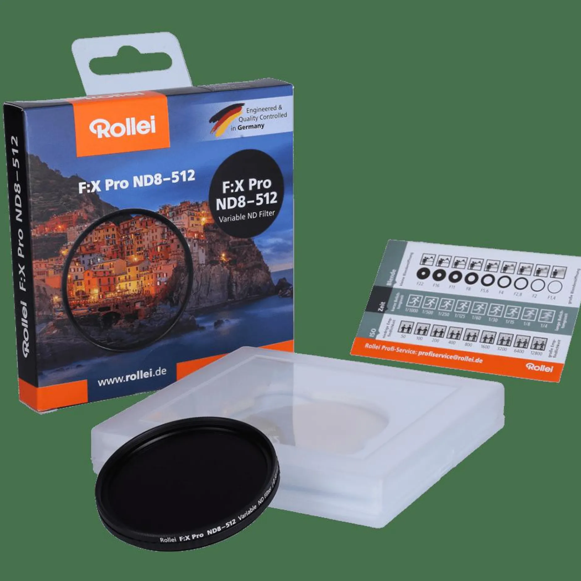 Rollei Nd Filter|Schraubbare Rundfilter-F:X Pro Variabler Filter ND8-512