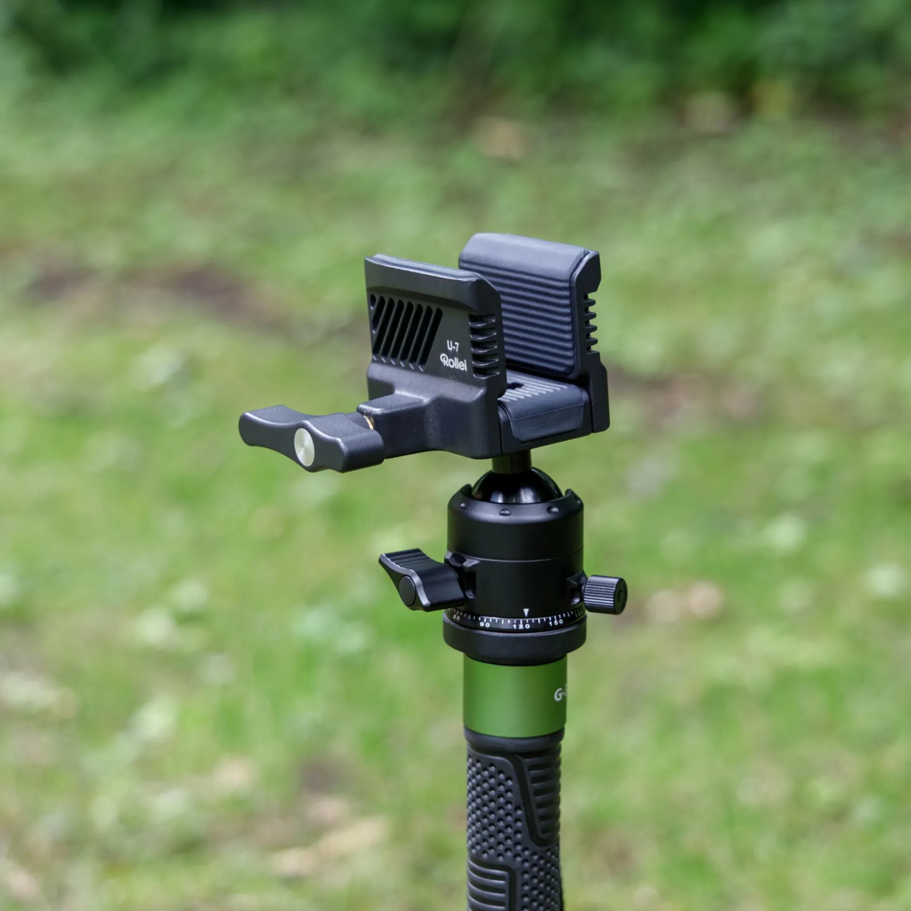 Rollei Stativköpfe|Jagdzubehör-Gewehrklemme | mit Kugelkopf | BH-U7