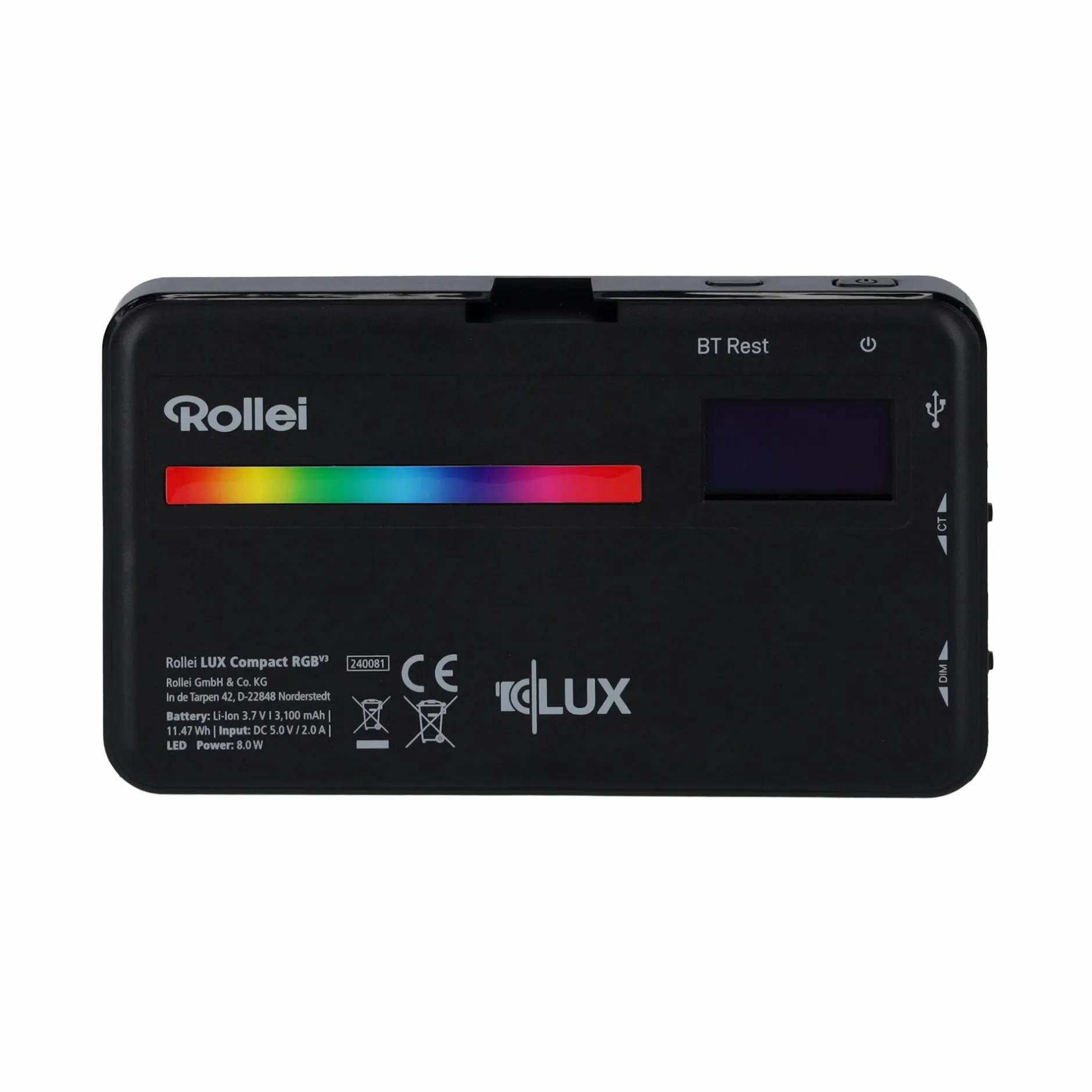 Rollei Pocket Led|Pocket Led-LED-Dauerlicht | Compact RGB | LUX-Serie