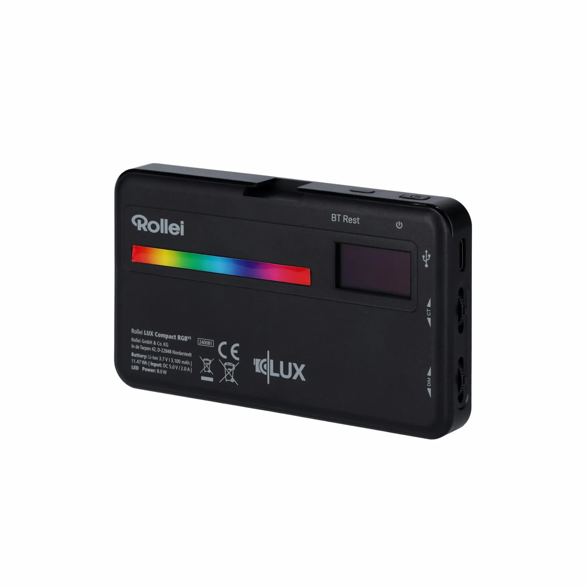 Rollei Pocket Led|Pocket Led-LED-Dauerlicht | Compact RGB | LUX-Serie