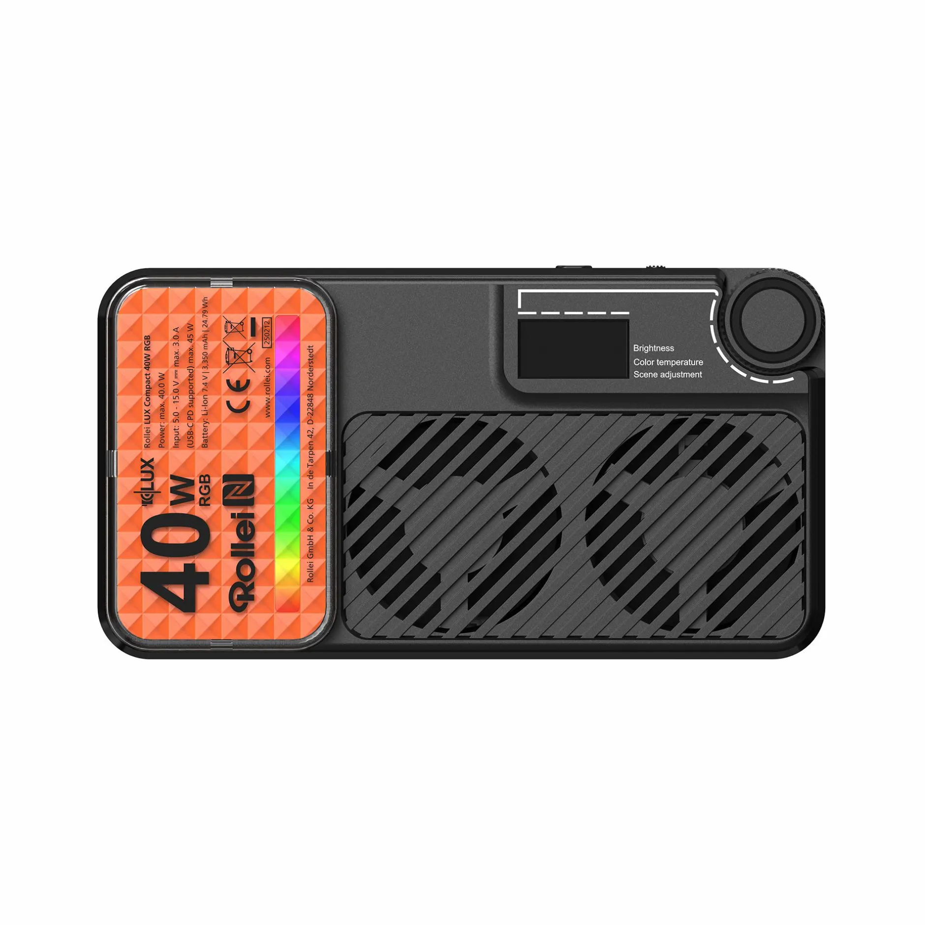 Rollei Lux Serie|Pocket Led-LED-Dauerlicht | Compact 40W RGB | LUX-Serie