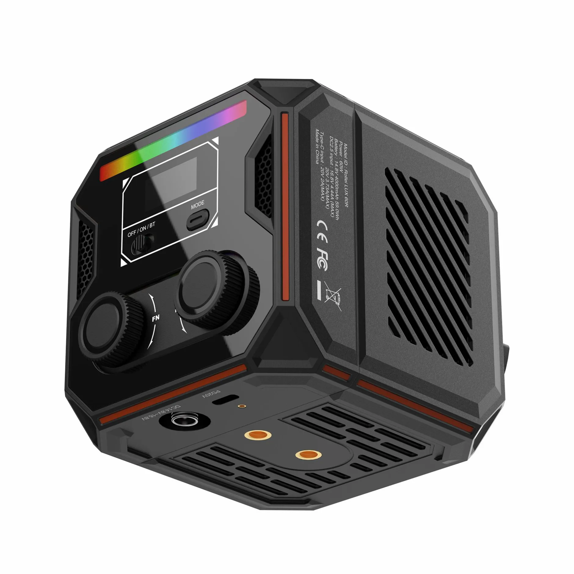 Rollei Pocket Led|Pocket Led-LED-Dauerlicht | RGB Cube 60 | LUX-Serie