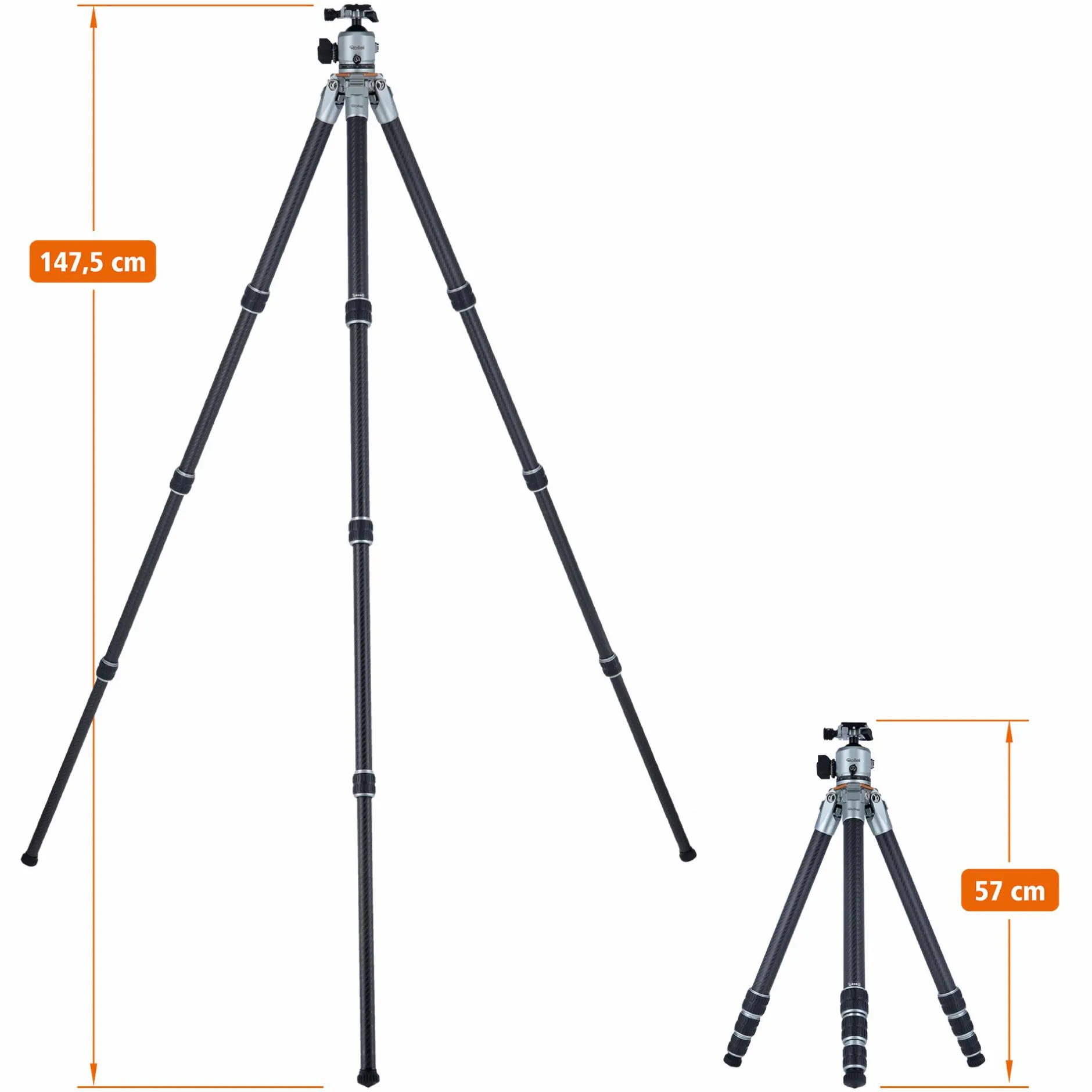 Rollei Lion Rock Pro|Dreibeinstative-Lion Rock Pro inkl. Stativkopf