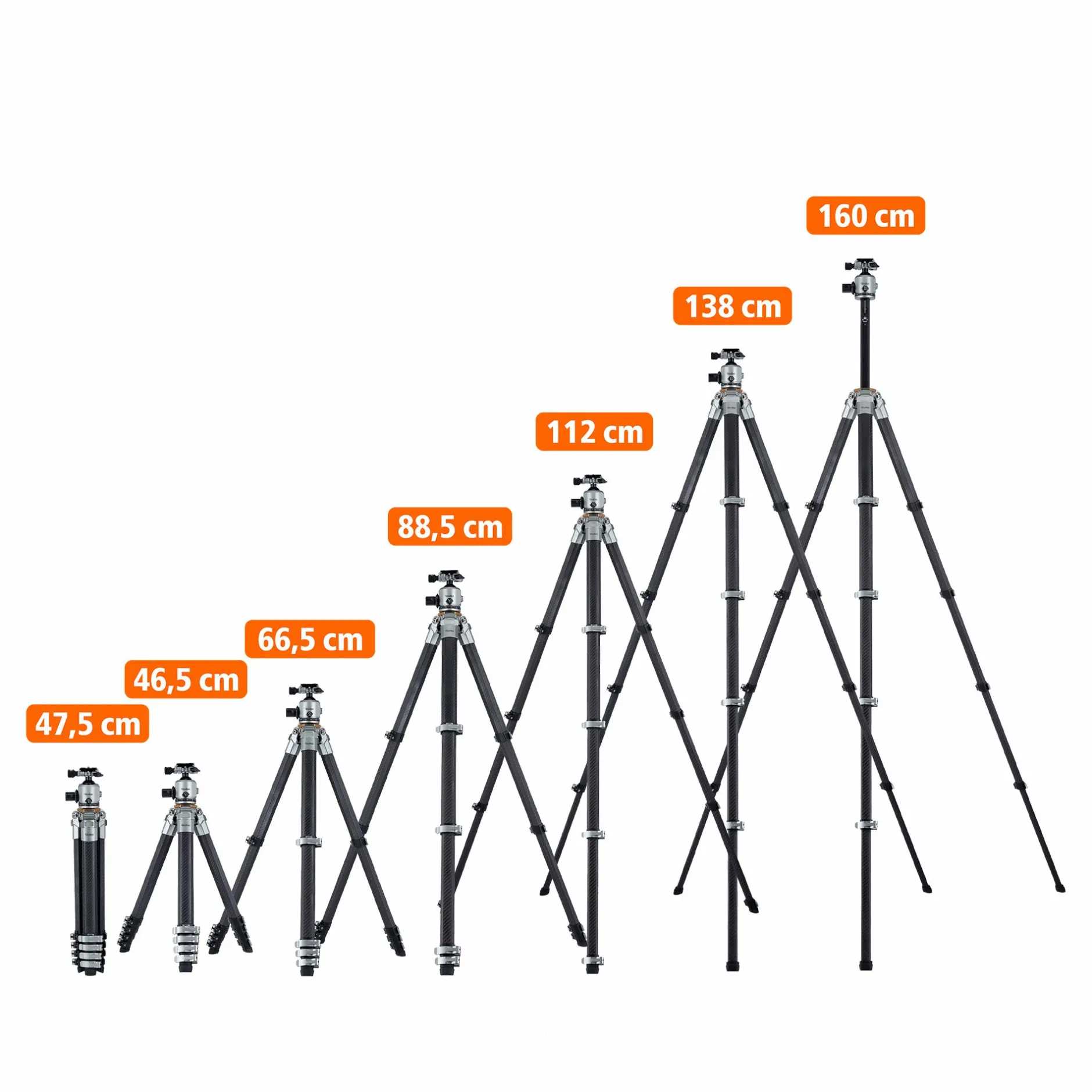 Rollei Reisestative|Dreibeinstative-Lion Rock Traveler Pro inkl. Stativkopf