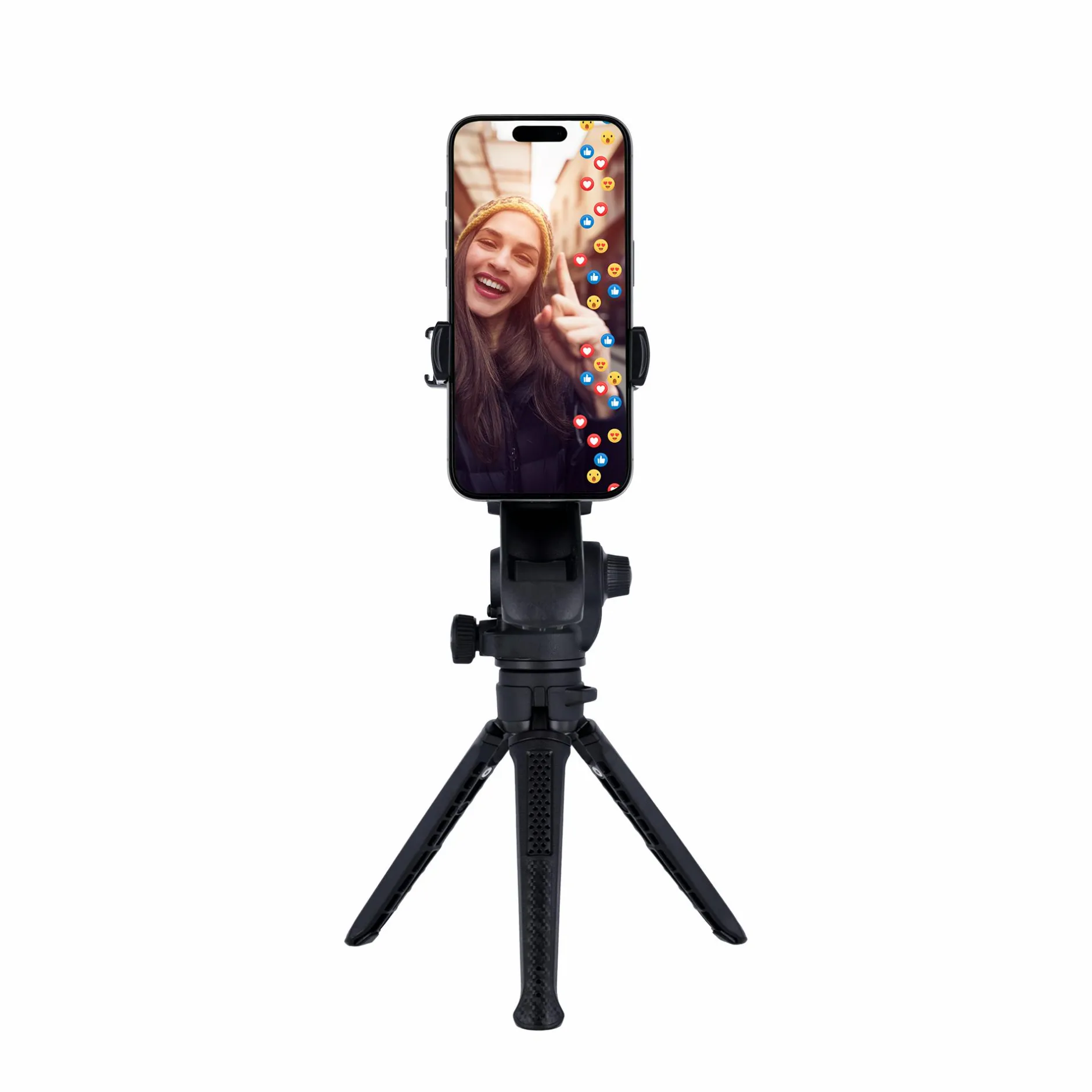 Rollei Selfie Sticks|Tisch- & Ministative-Mini Smartphone Stativ | mit Griff | Creator Grip