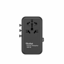 Rollei Netzteile|Reiseadapter-Reiseadapter I 100 Watt I mit 3 USB-C- & 2 USB-A-Anschlüssen