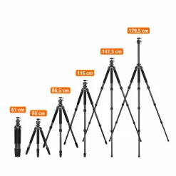 Rollei Dreibeinstative|Rock Solid Serie-Rock Solid Alpha Mark III - Carbon Stativ