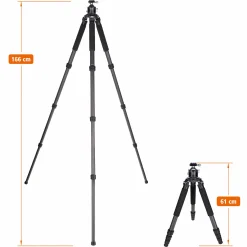 Rollei Dreibeinstative|Rock Solid Serie-Rock Solid Alpha Mark III - Carbon Stativ