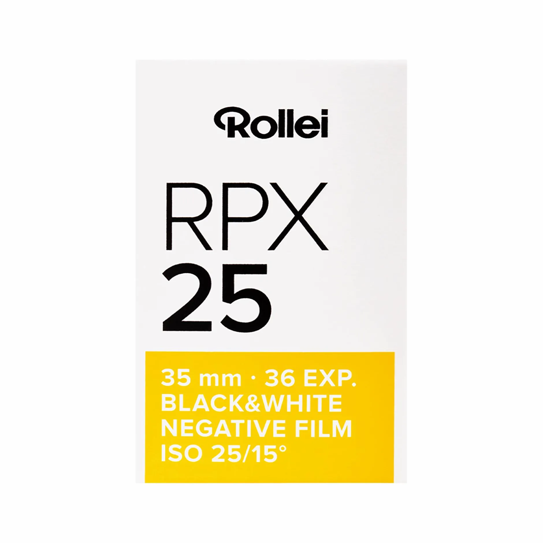 Rollei Analoge Filme-RPX Schwarzweiß-Negativfilm | 35 mm & Rollfilm | ISO 25 / 100 / 400