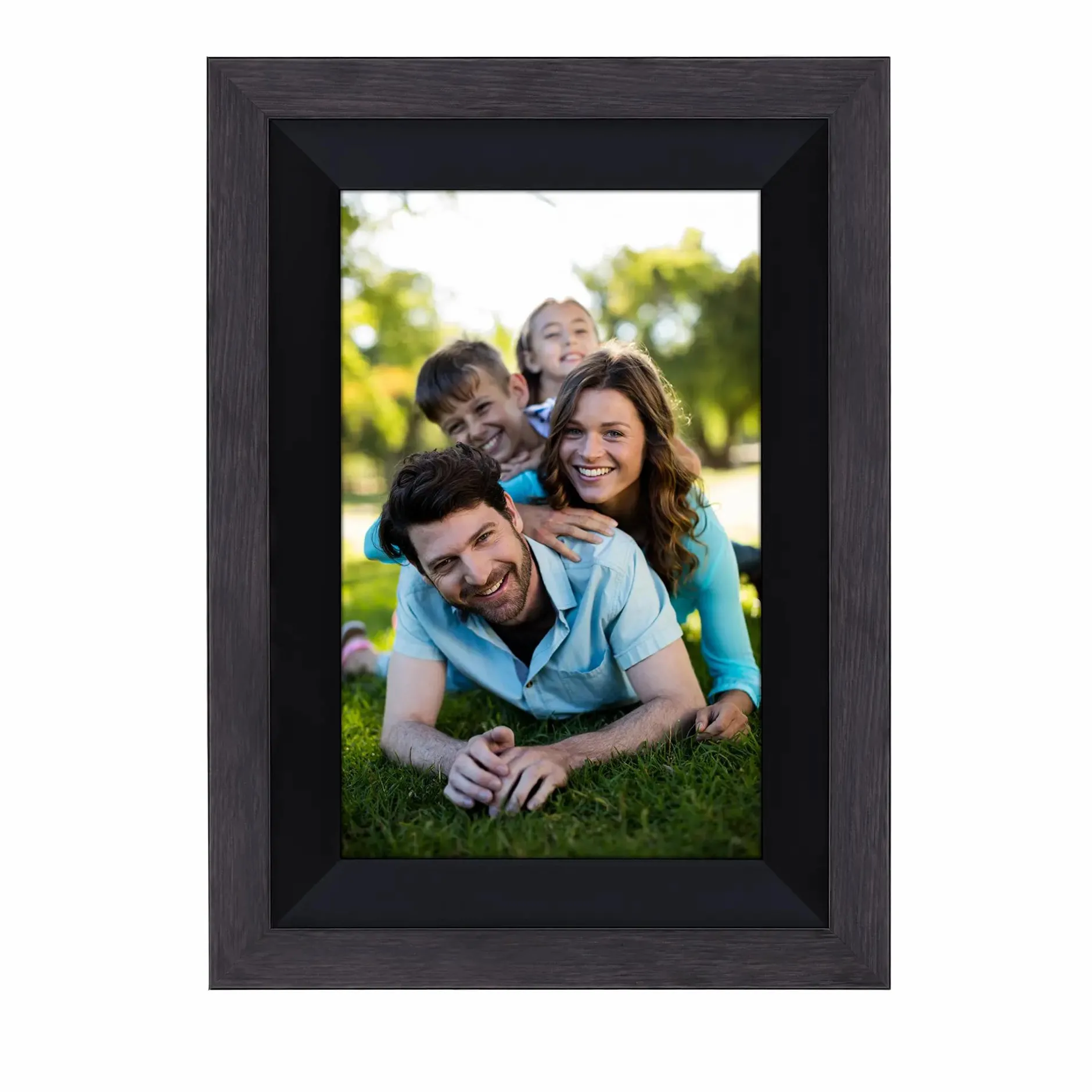 Rollei Digitale Bilderrahmen-Smarter Bilderrahmen | 10" Diagonale | Wifi | Frameo App | Holzrahmen | Modell 105