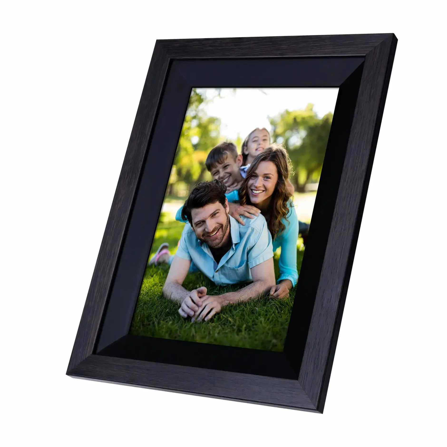 Rollei Digitale Bilderrahmen-Smarter Bilderrahmen | 10" Diagonale | Wifi | Frameo App | Holzrahmen | Modell 105