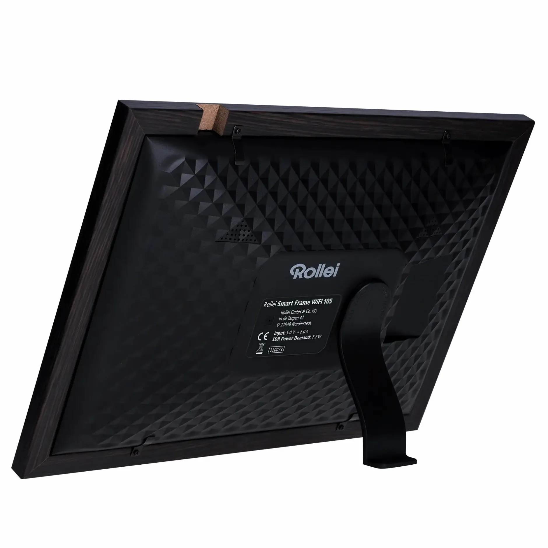 Rollei Digitale Bilderrahmen-Smarter Bilderrahmen | 10" Diagonale | Wifi | Frameo App | Holzrahmen | Modell 105