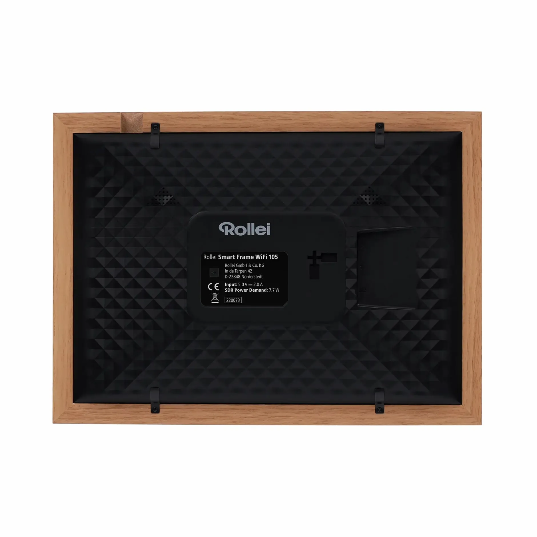 Rollei Digitale Bilderrahmen-Smarter Bilderrahmen | 10" Diagonale | Wifi | Frameo App | Holzrahmen | Modell 105