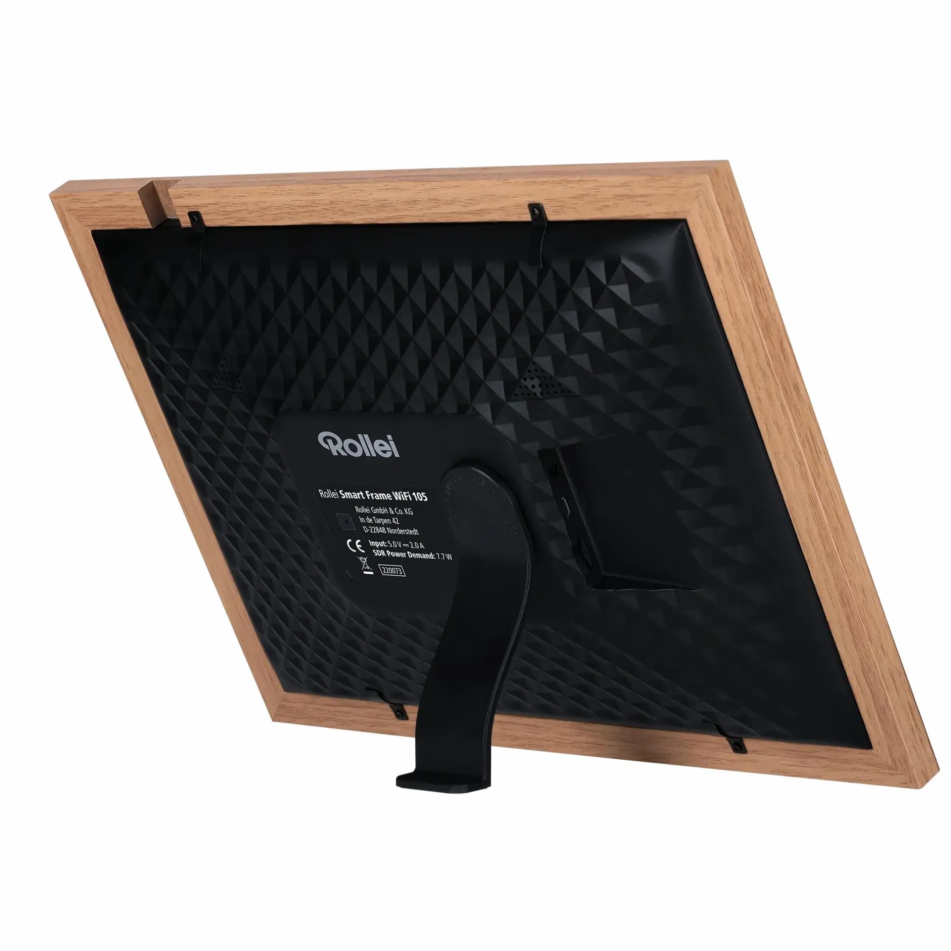 Rollei Digitale Bilderrahmen-Smarter Bilderrahmen | 10" Diagonale | Wifi | Frameo App | Holzrahmen | Modell 105