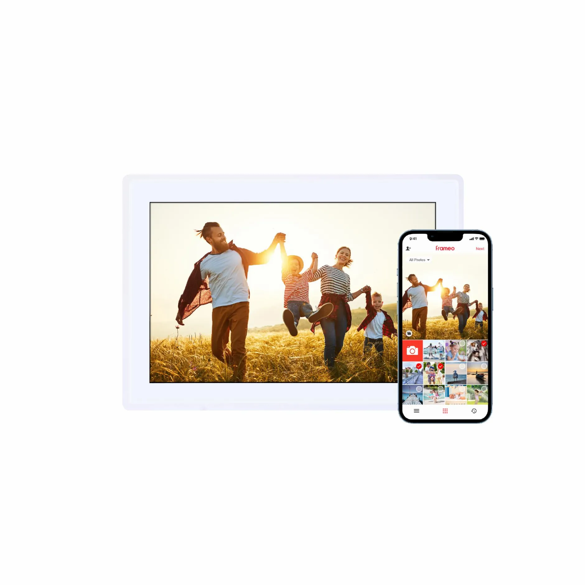 Rollei Digitale Bilderrahmen-Smarter Bilderrahmen | 10" Diagonale | Wifi | Frameo App | Model 100