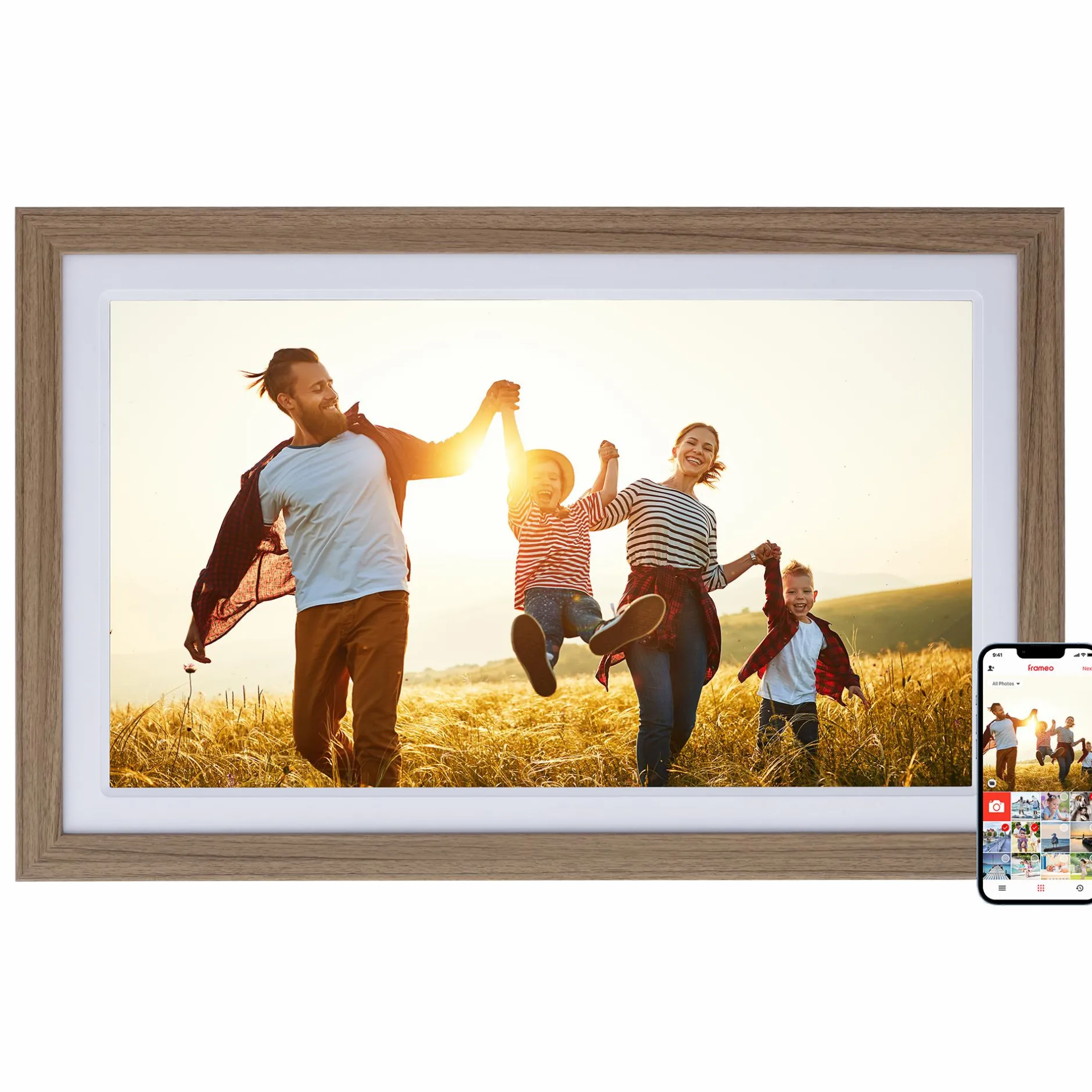 Rollei Digitale Bilderrahmen-Smarter Bilderrahmen | 21,5" Diagonale | WiFi | Frameo App | Modell 212