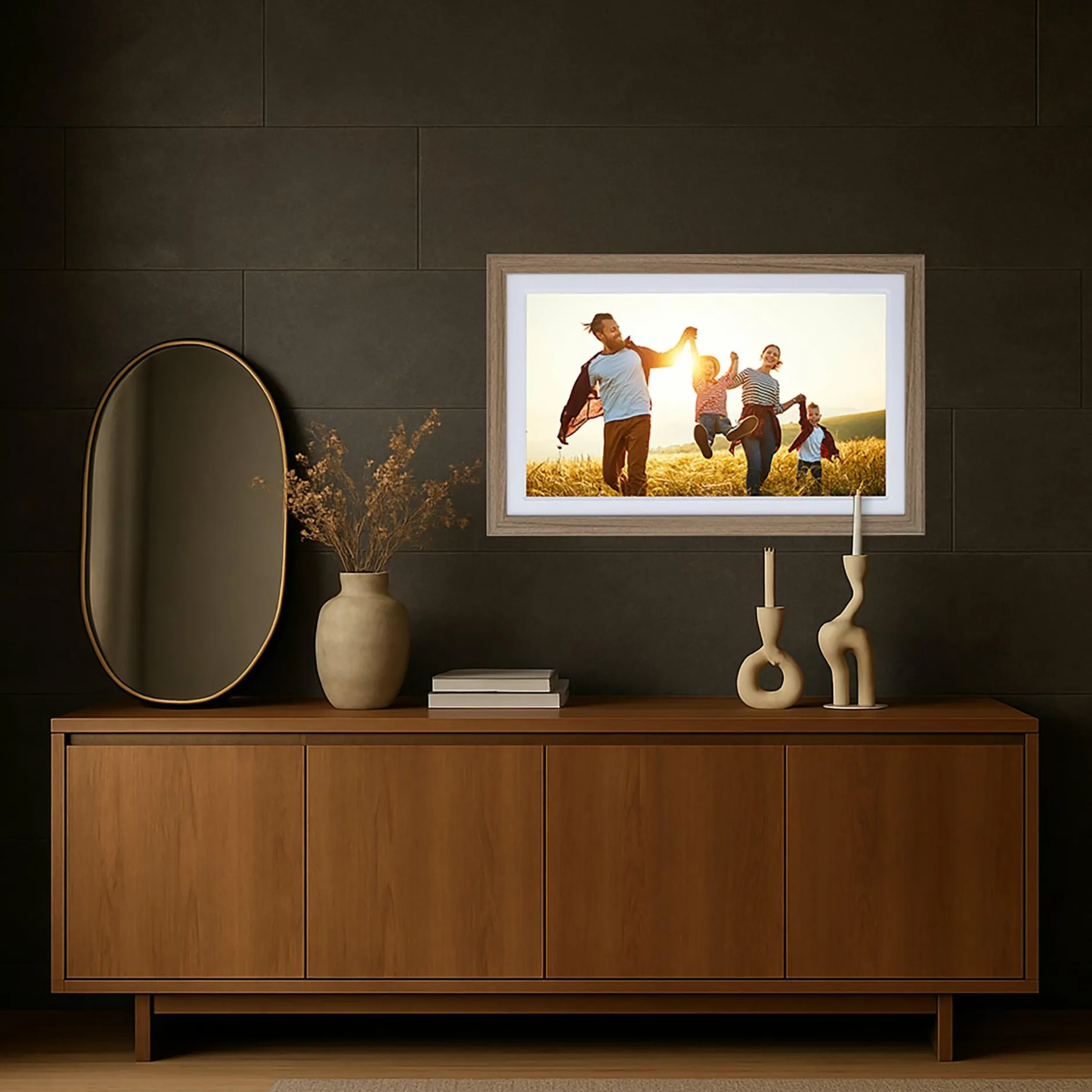 Rollei Digitale Bilderrahmen-Smarter Bilderrahmen | 21,5" Diagonale | WiFi | Frameo App | Modell 212