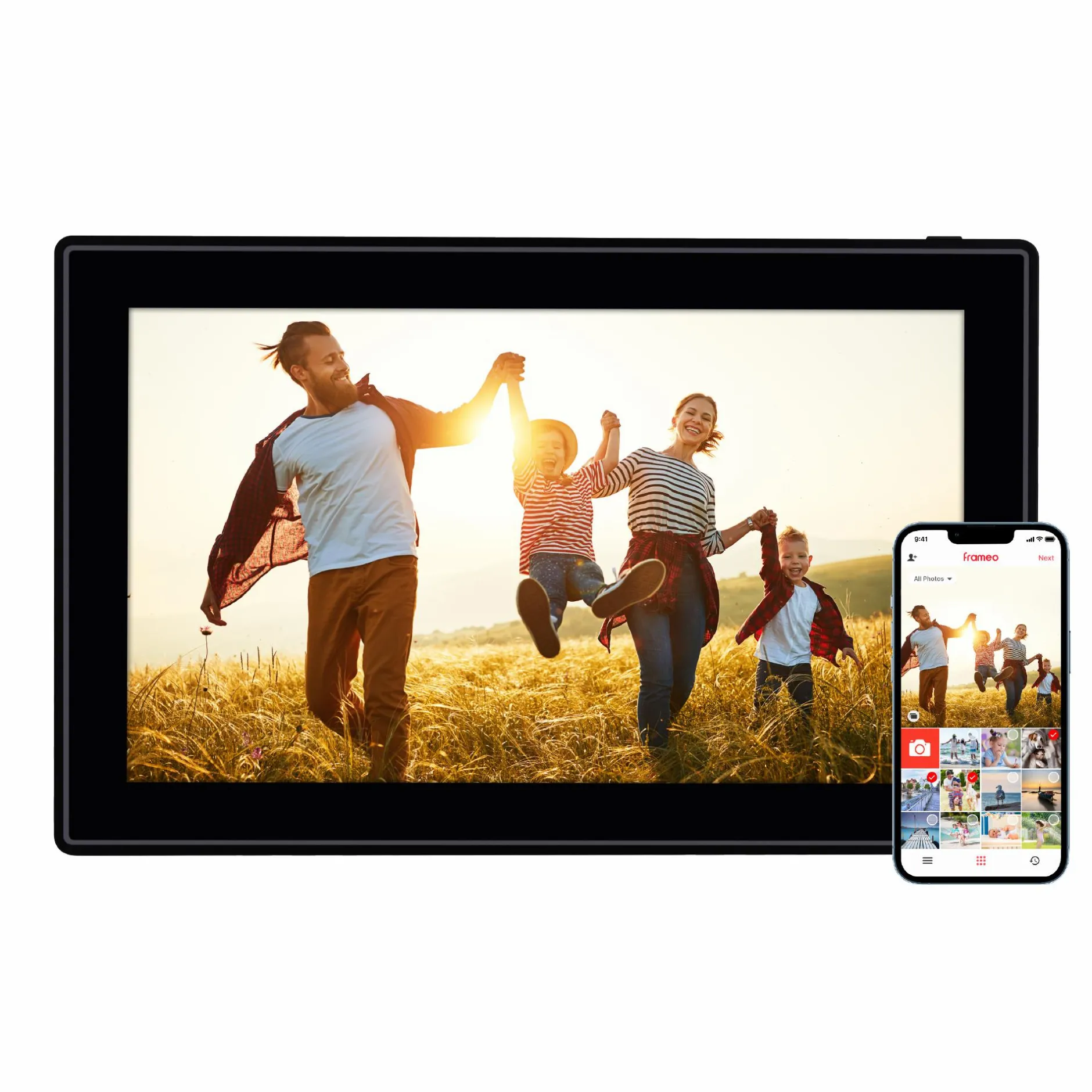 Rollei Digitale Bilderrahmen-Smarter Bilderrahmen | 15" Diagonale | Wifi | Frameo App | Modell 150