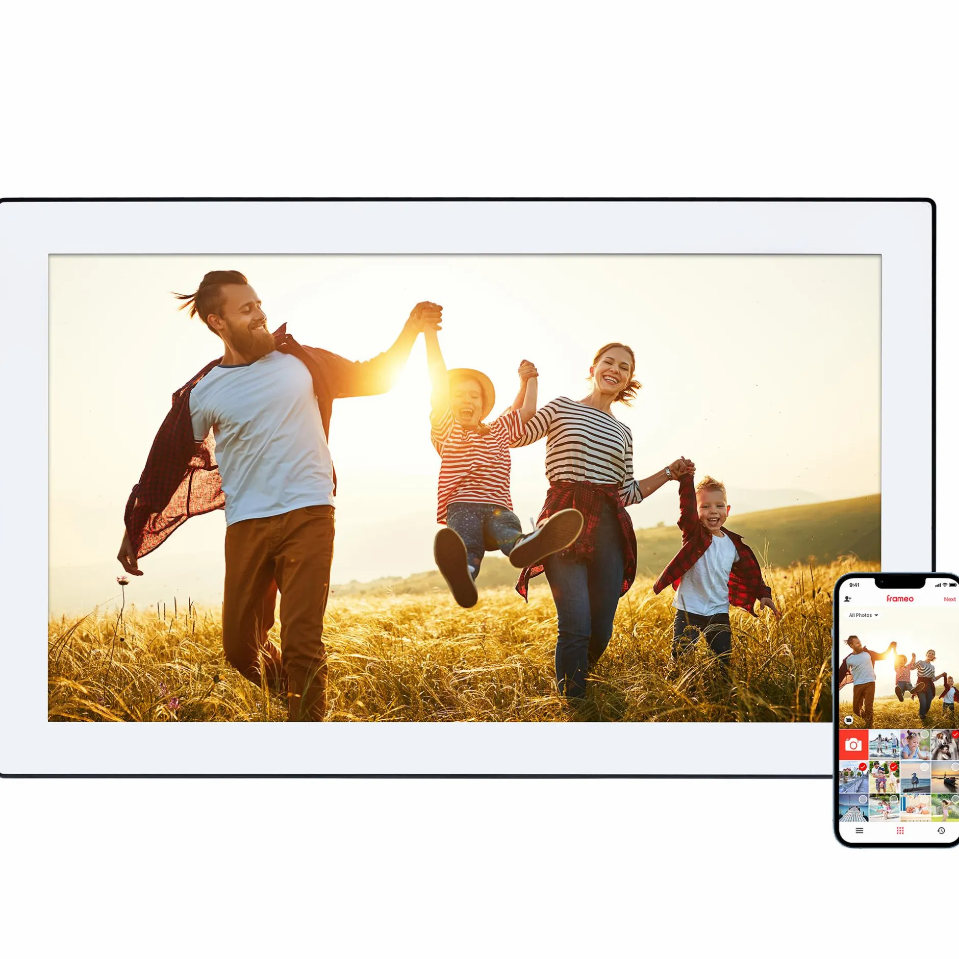 Rollei Digitale Bilderrahmen-Smarter Bilderrahmen | 21,5" Diagonale | WiFi | Frameo App | Modell 211