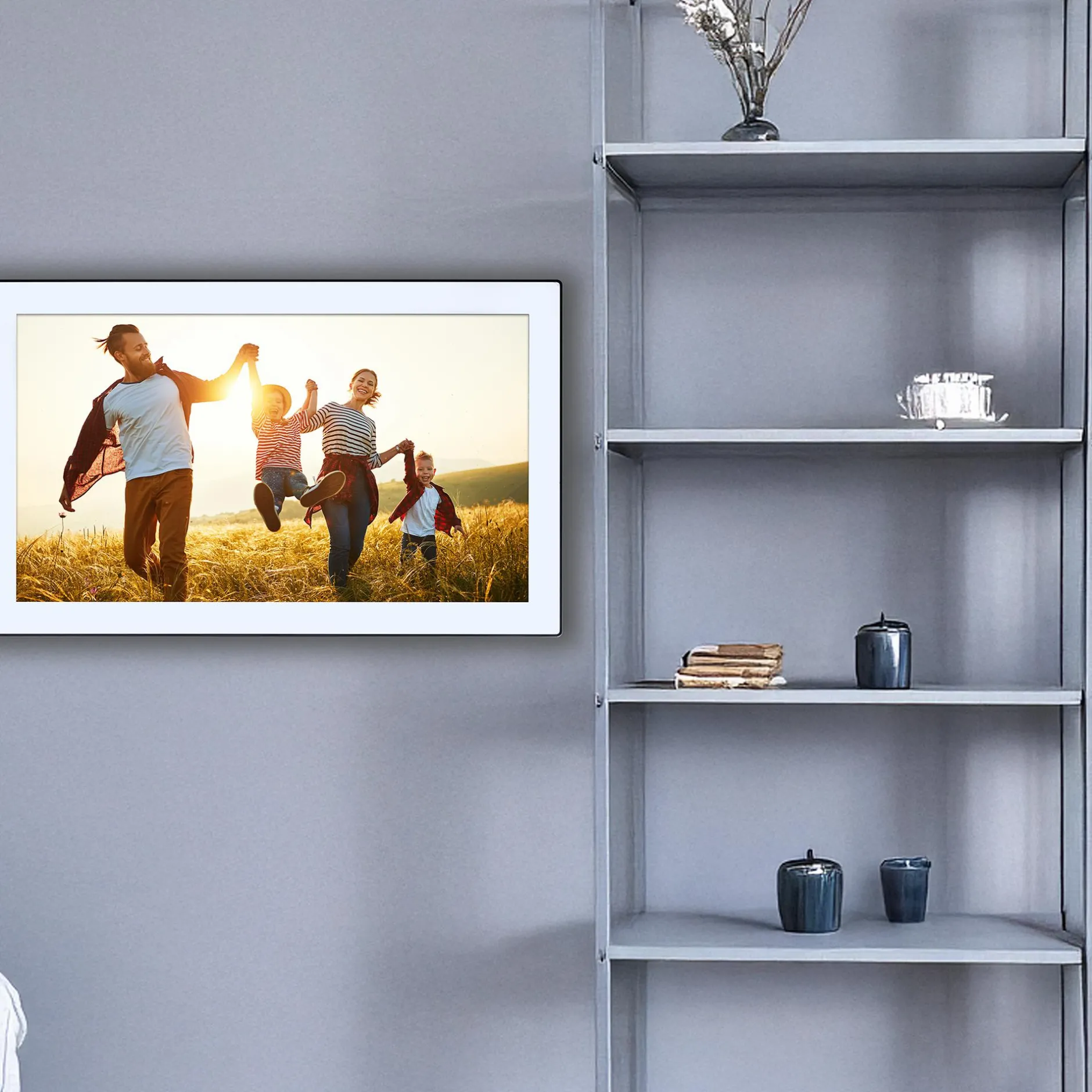 Rollei Digitale Bilderrahmen-Smarter Bilderrahmen | 21,5" Diagonale | WiFi | Frameo App | Modell 211