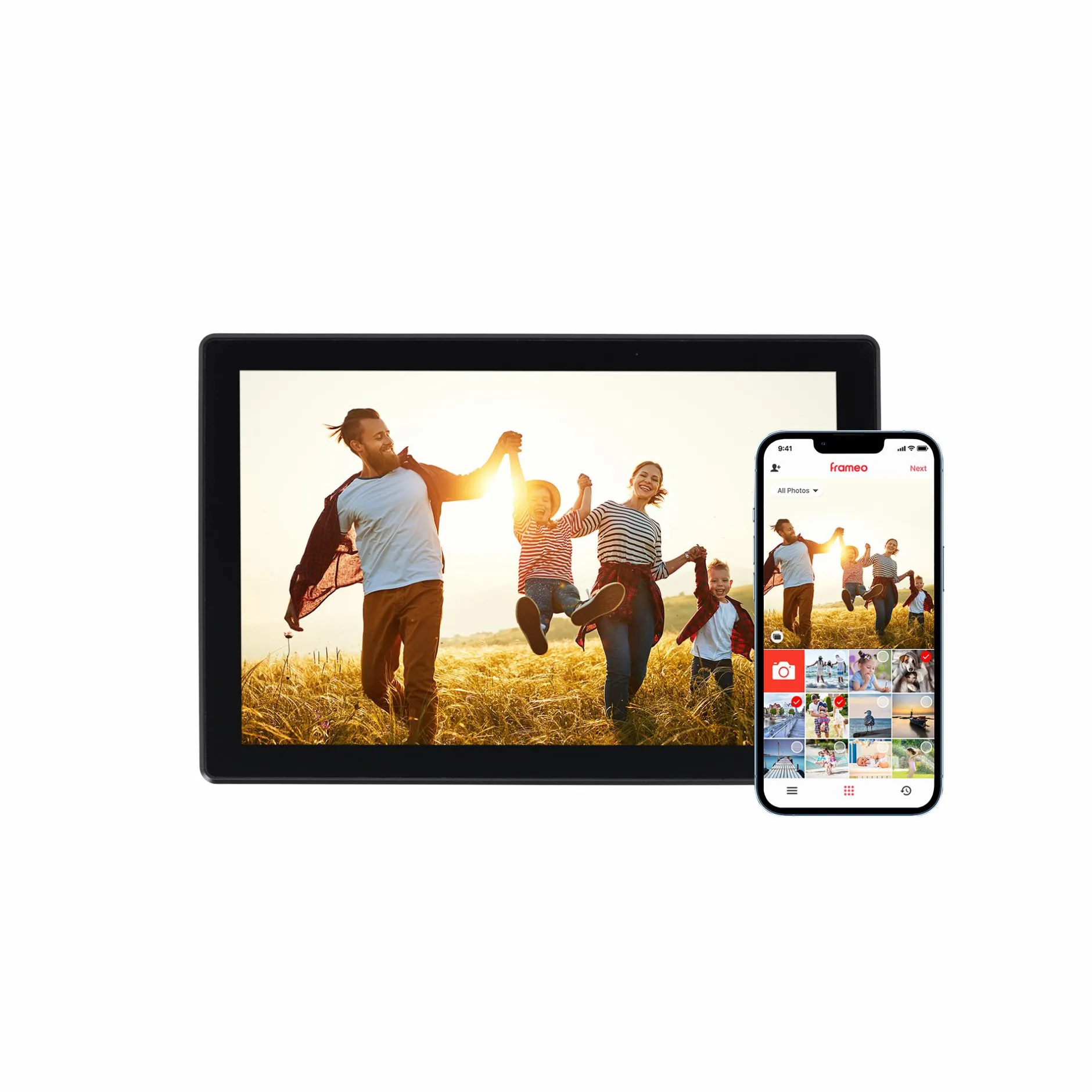 Rollei Digitale Bilderrahmen-Smarter Bilderrahmen | 10" Diagonale | Wifi | Frameo App | Modell 106 Portable