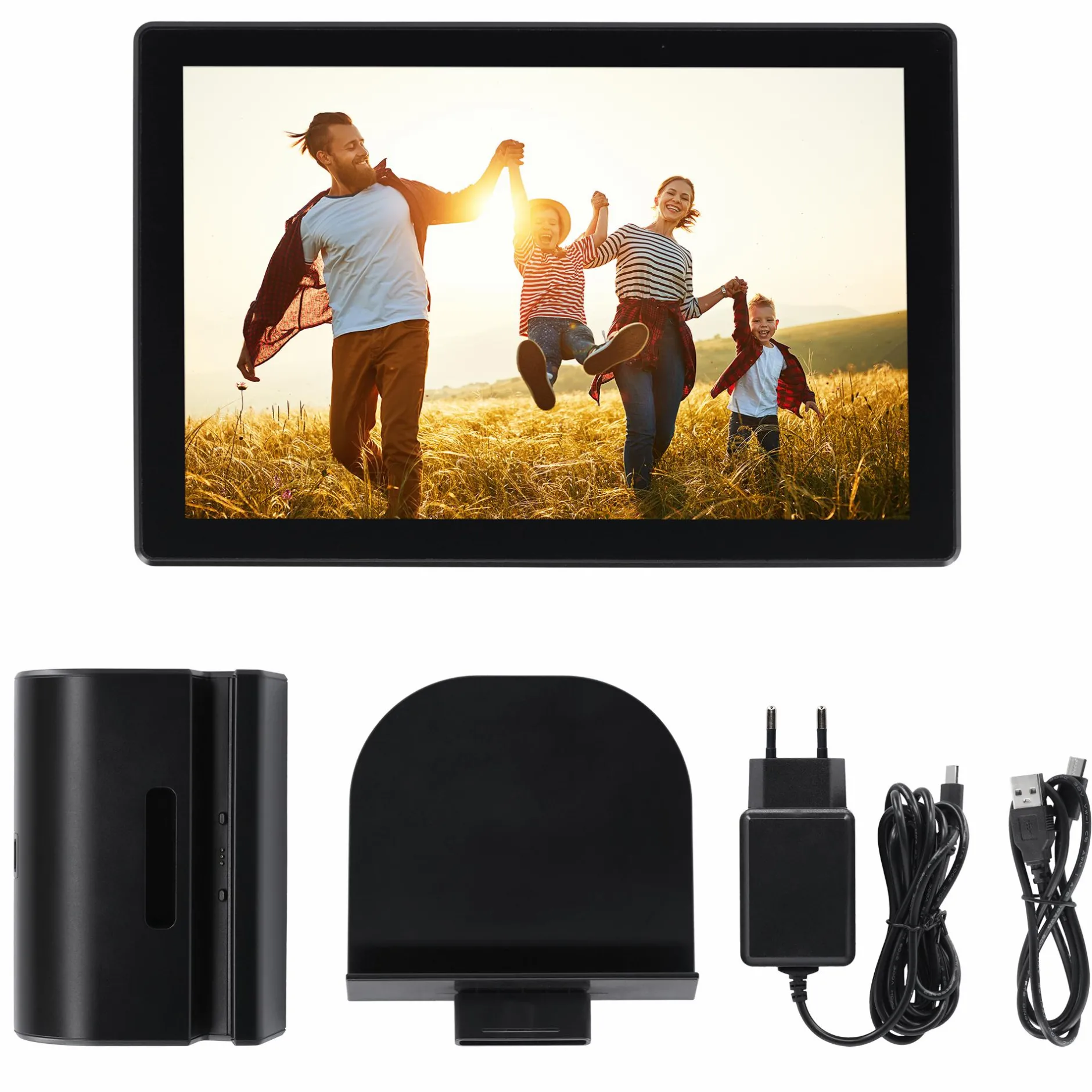 Rollei Digitale Bilderrahmen-Smarter Bilderrahmen | 10" Diagonale | Wifi | Frameo App | Modell 106 Portable