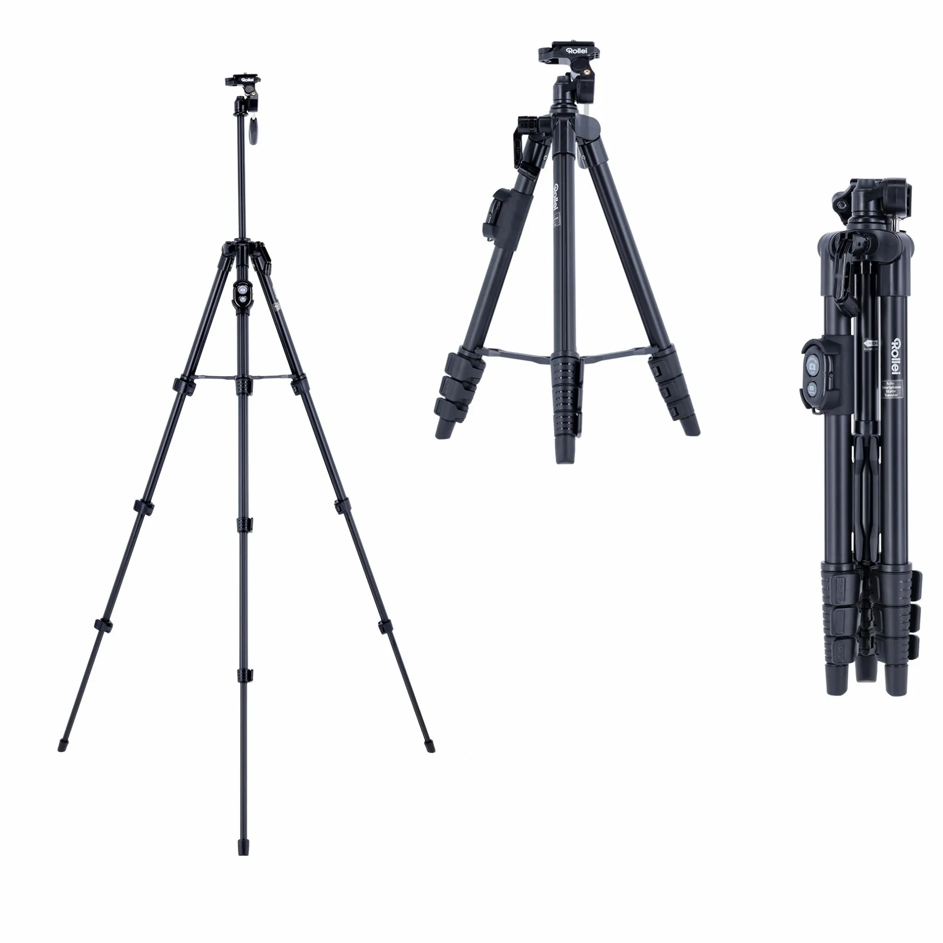 Rollei Smartphone-Stative|Stative-Smartphone Stativ | mit Fernauslöser | Traveler