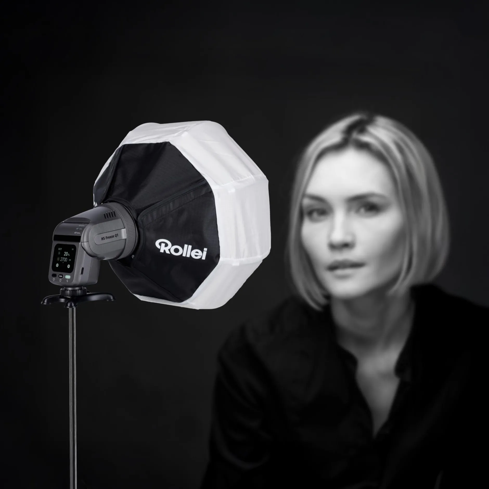Rollei Softboxen|Hs Freeze Q1 Led-Blitz-Softbox I Balloon | 30 cm I für HS Freeze Q1 / 1X