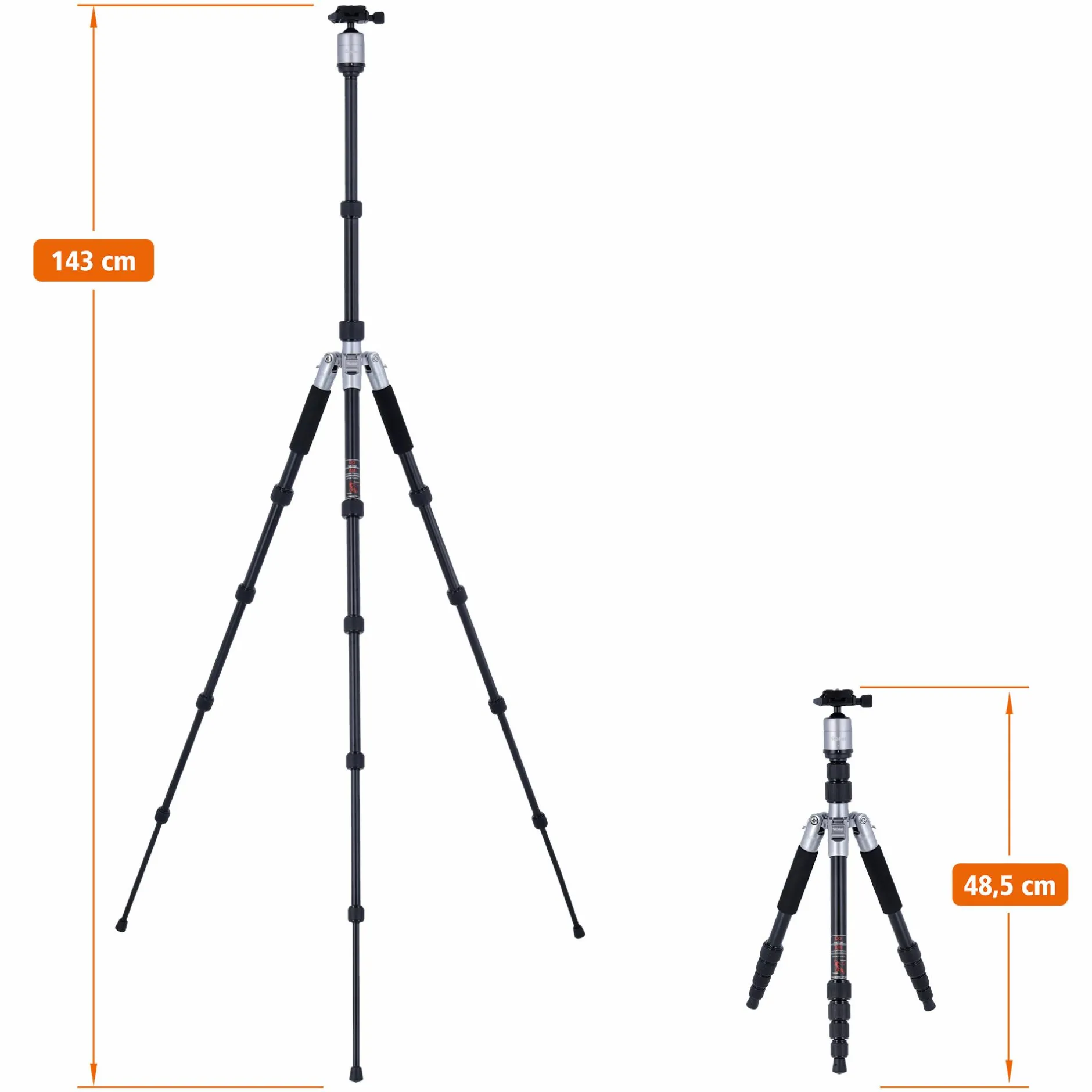 Rollei C-Serie|Reisestative-Stativ | Aluminium | Compact Traveler No. 1