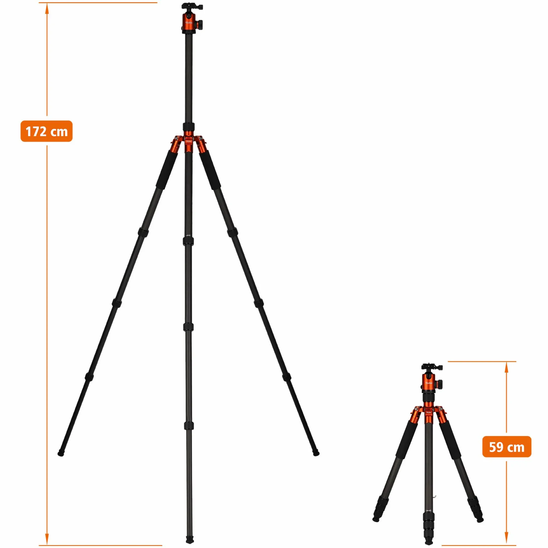Rollei Reisestative|Dreibeinstative-Stativ | Carbon | C6i