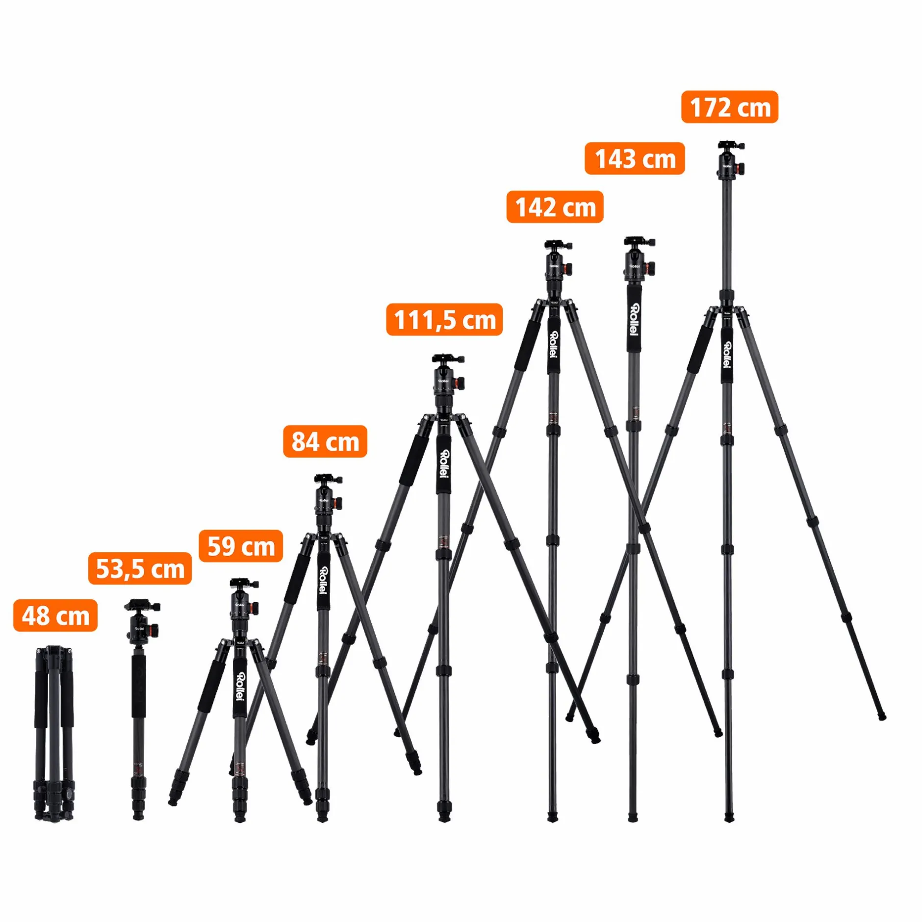 Rollei Reisestative|Dreibeinstative-Stativ | Carbon | C6i