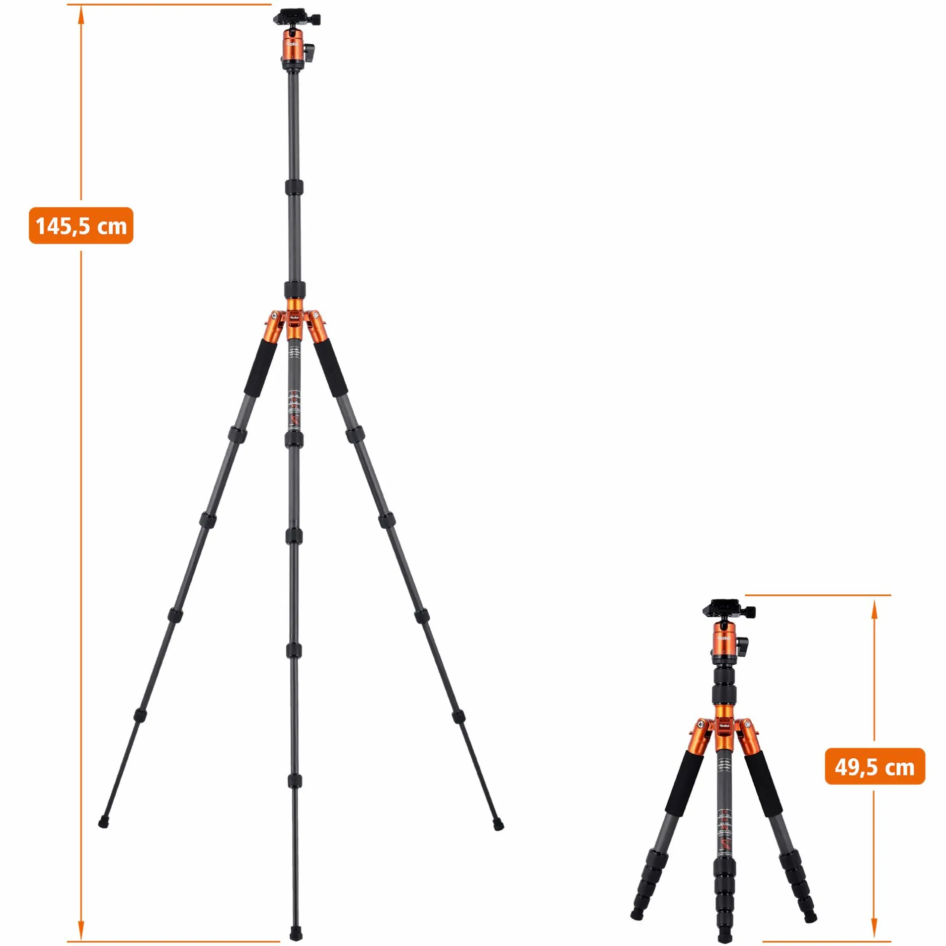 Rollei C-Serie|Reisestative-Stativ | Carbon | Compact Traveler No. 1