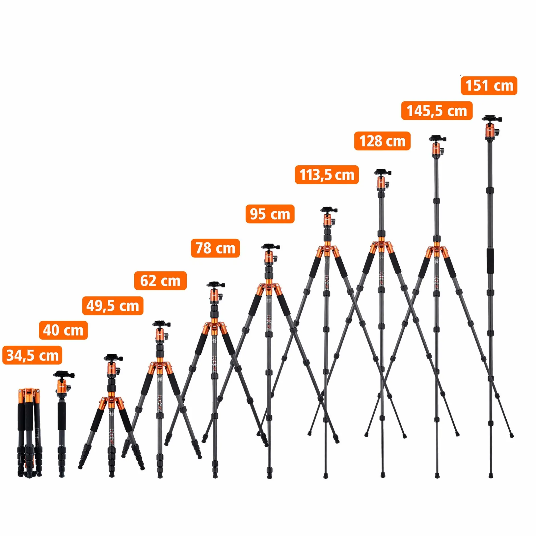 Rollei C-Serie|Reisestative-Stativ | Carbon | Compact Traveler No. 1