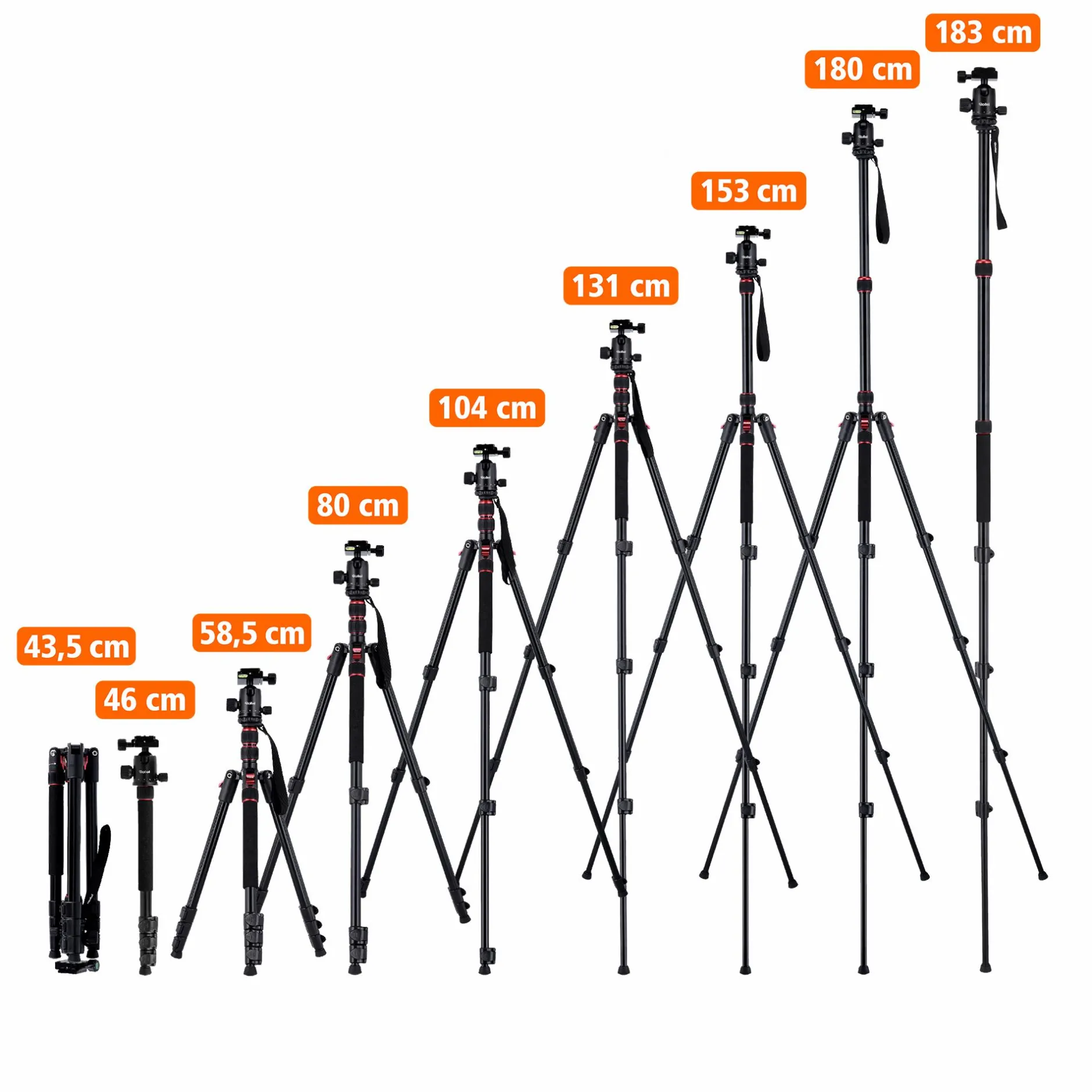 Rollei C-Serie|Smartphone-Stative-Stativ I Aluminium I Compact Traveler No. 2