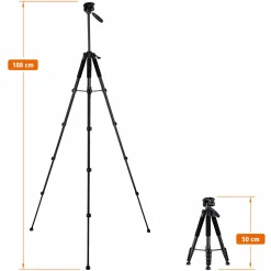 Rollei C-Serie|Smartphone-Stative-Stativ I Aluminium I Compact Traveler Star S4