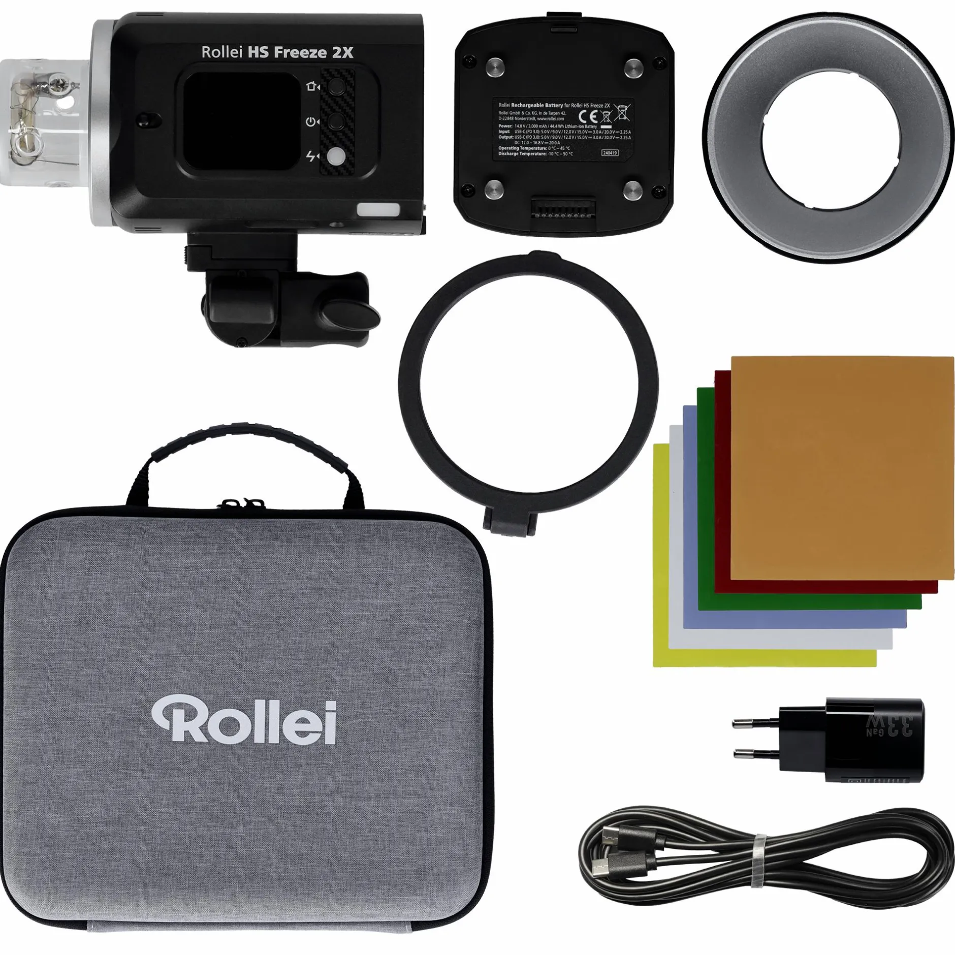 Rollei Hs Freeze X-Serie-Studioblitz | mit Akku | HS Freeze 2X