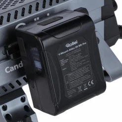 Rollei Led Zubehör|Led-Zubehör-V-Mount-Adapter für Candela 120/220/330